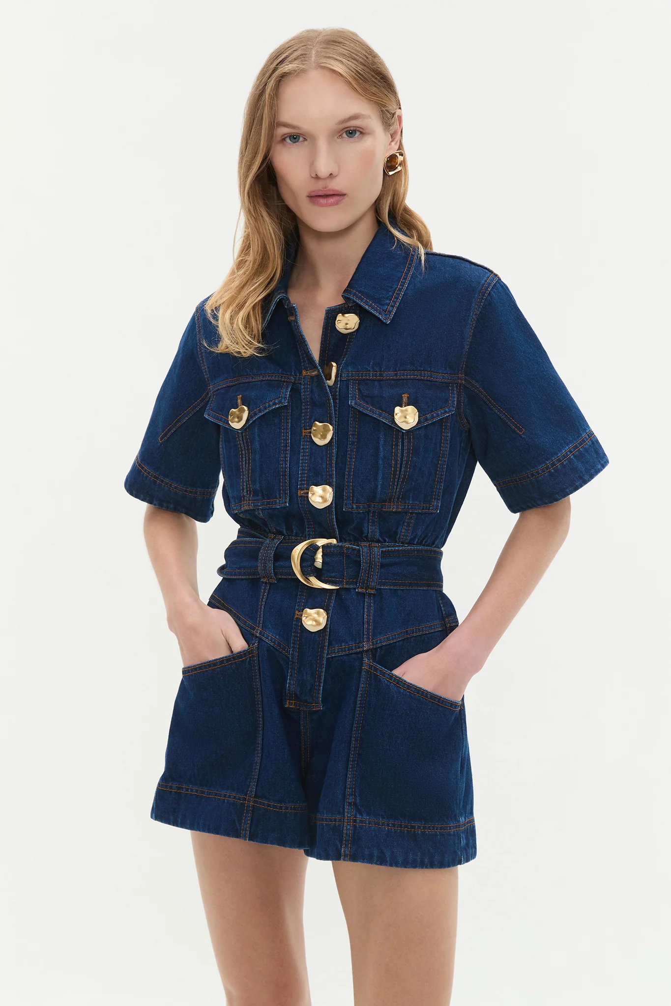 Gianna Denim Playsuit - Image 4