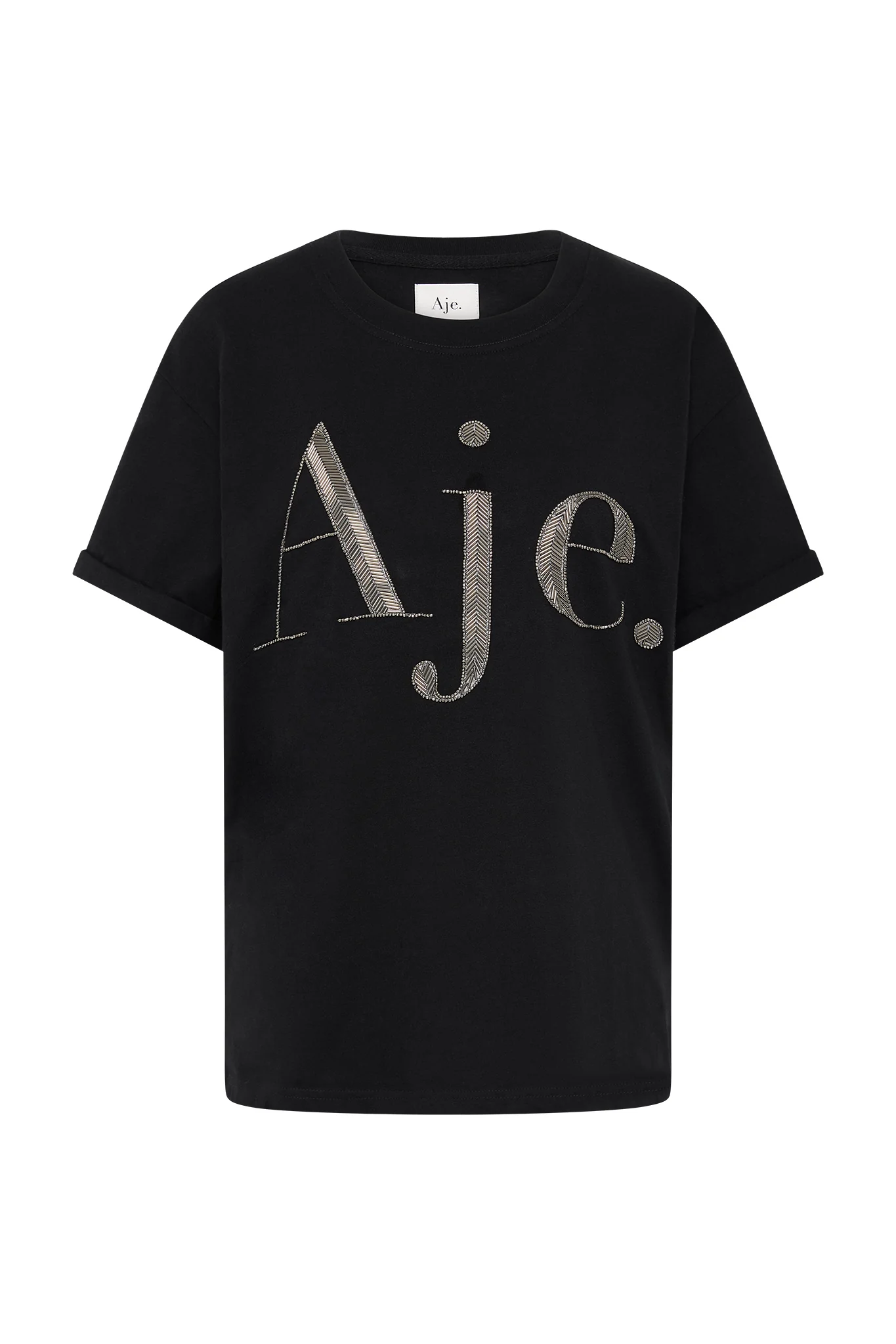Glint Embellished Logo Tee - Image 2