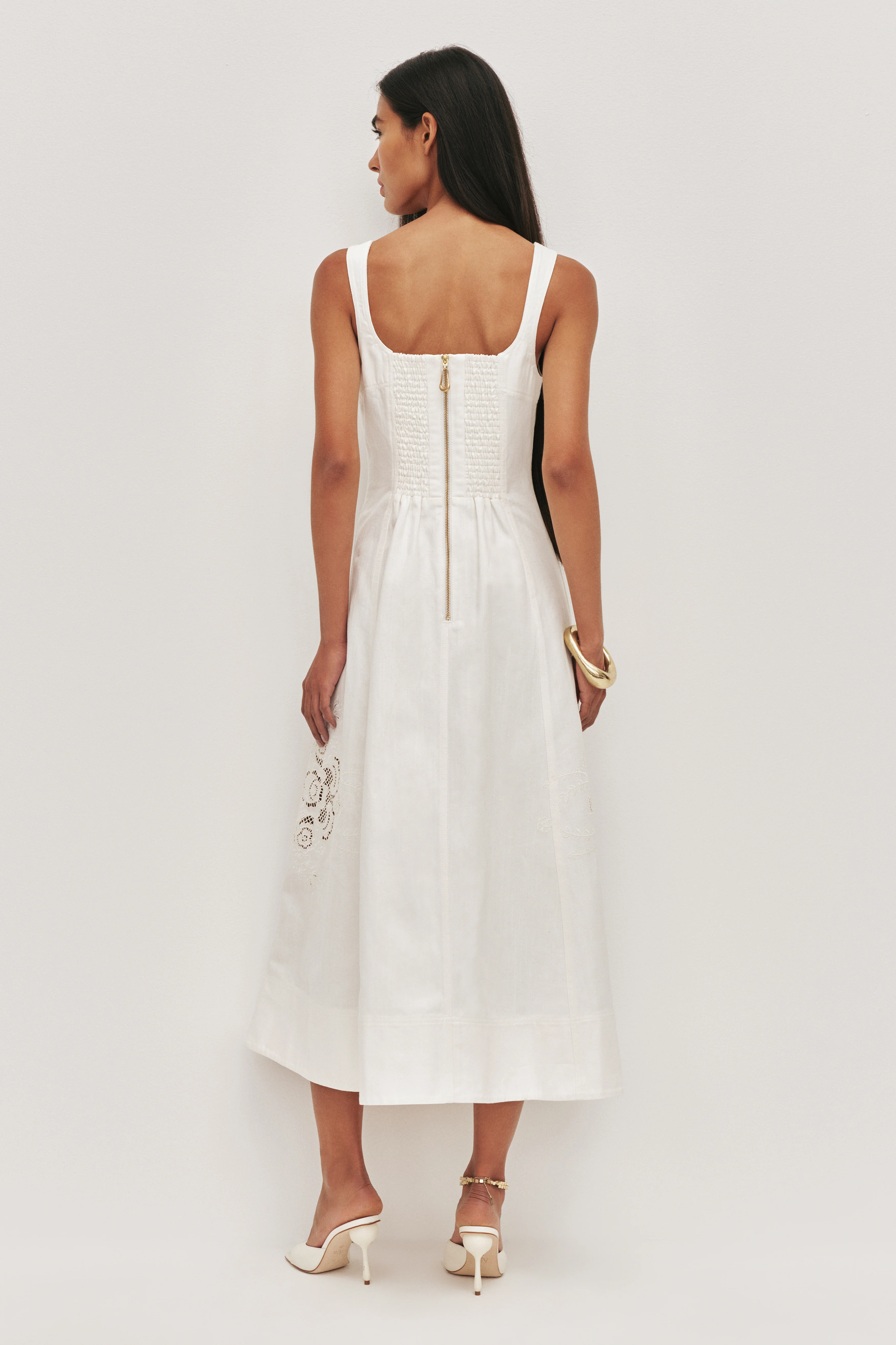 Halo Embroidered Midi Dress - Image 5