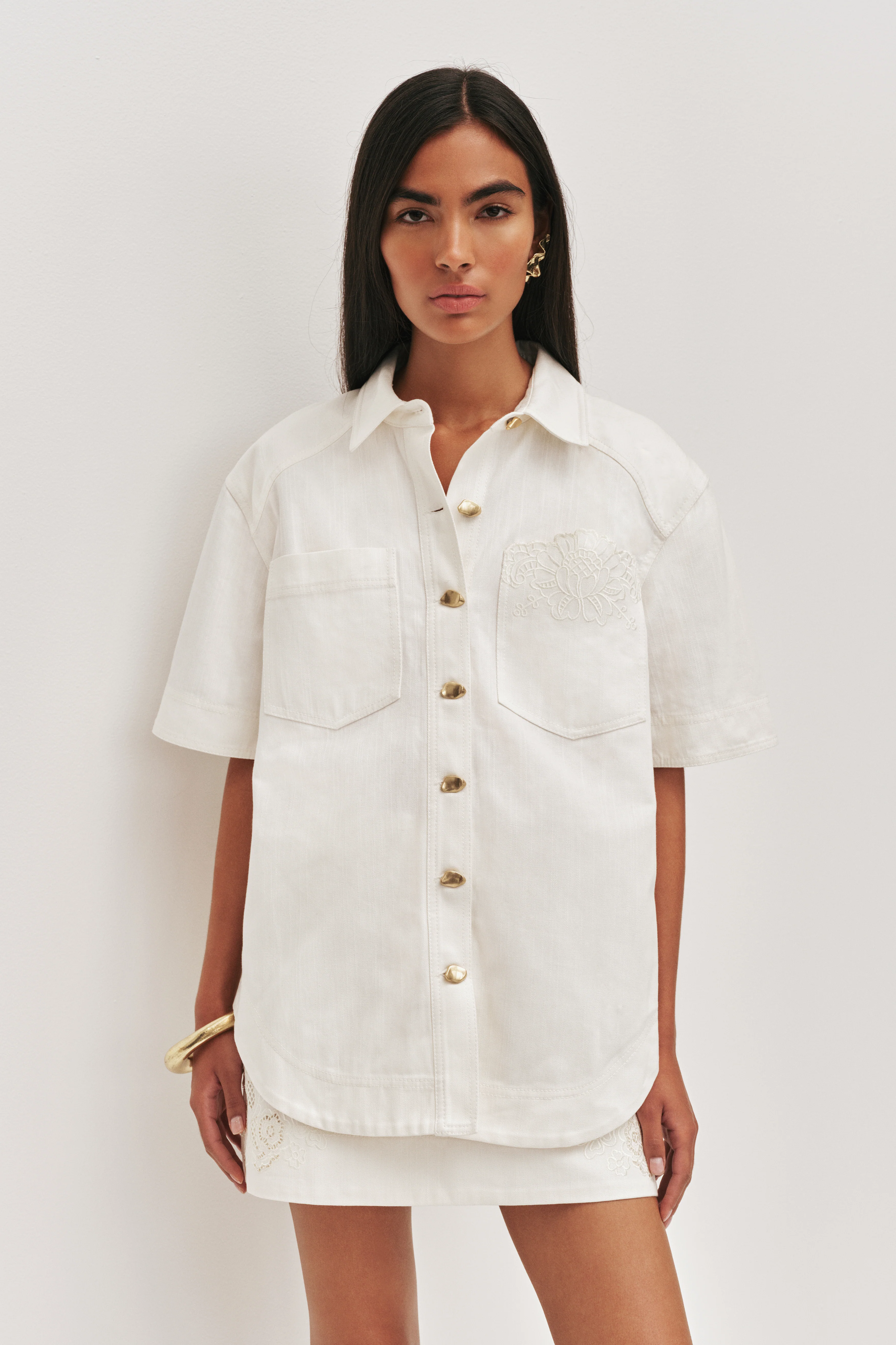 Halo Embroidered Shirt - Image 3