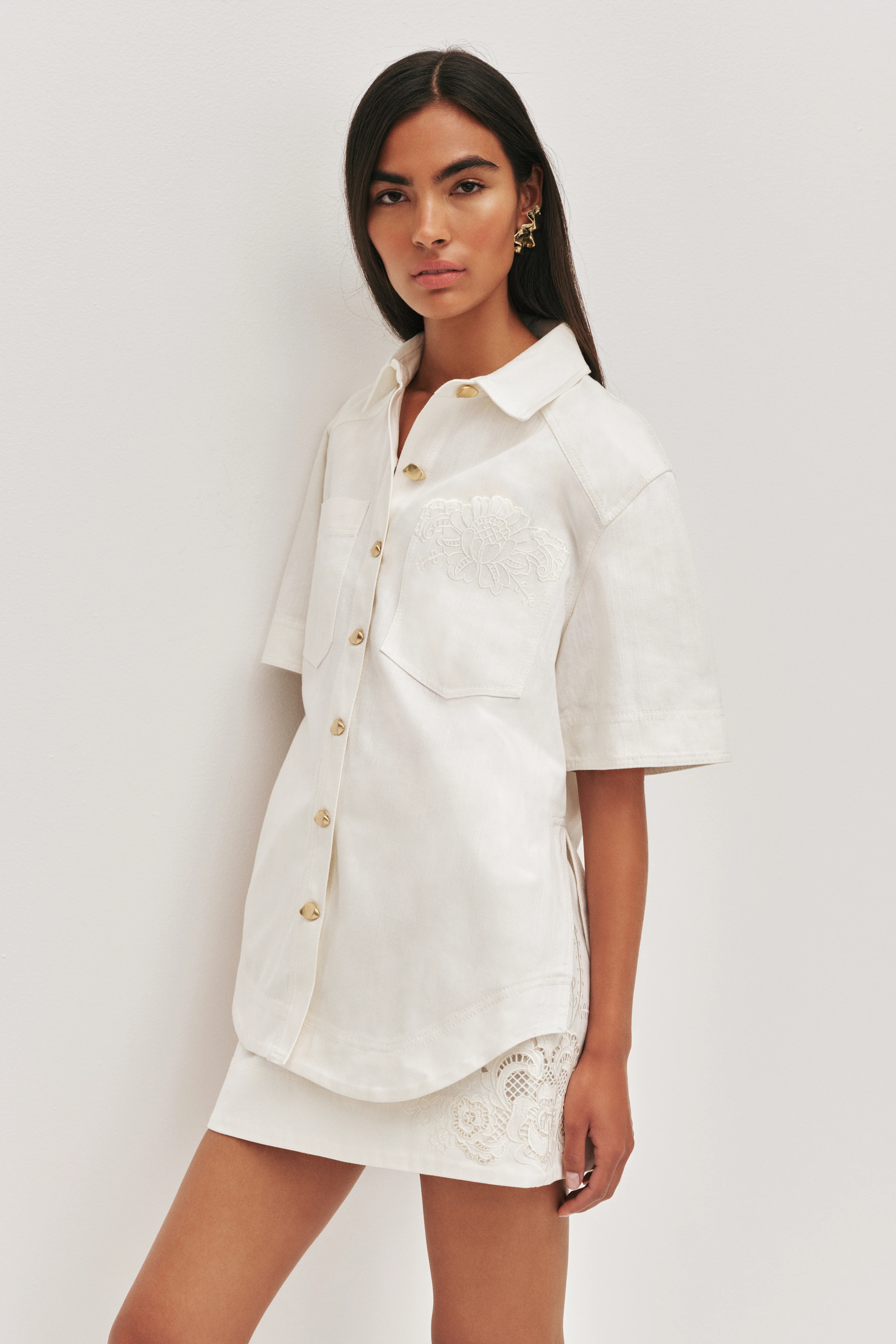 Halo Embroidered Shirt - Image 4