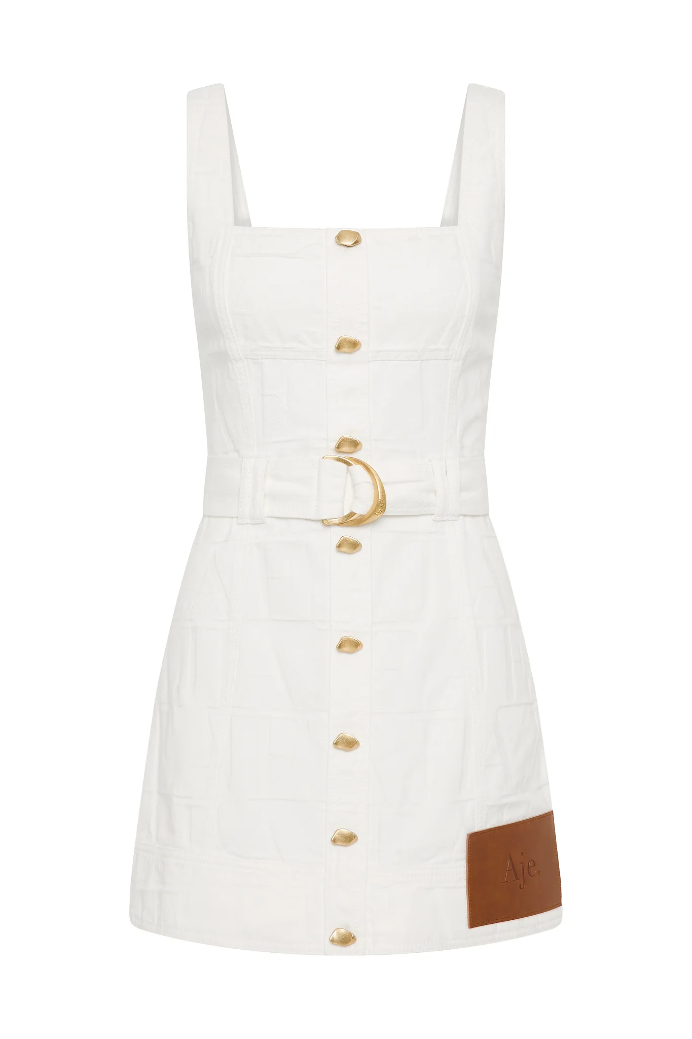 Helm Denim Mini Dress - Image 2
