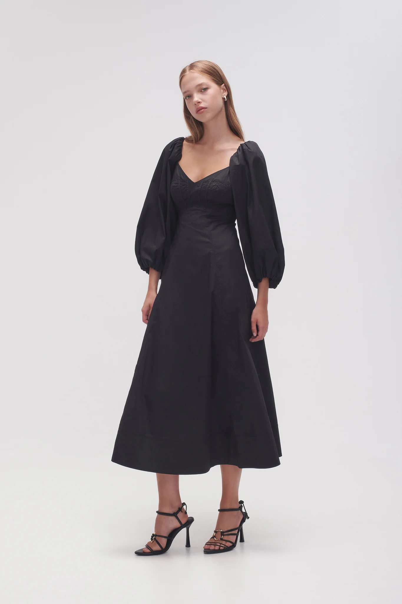 Hester Corsetted Midi Dress - Image 3