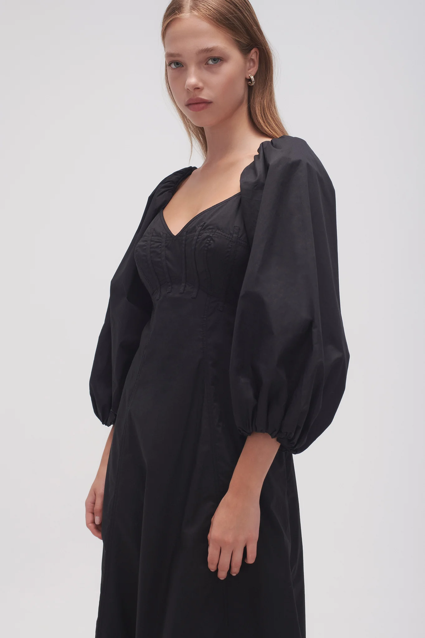 Hester Corsetted Midi Dress - Image 4
