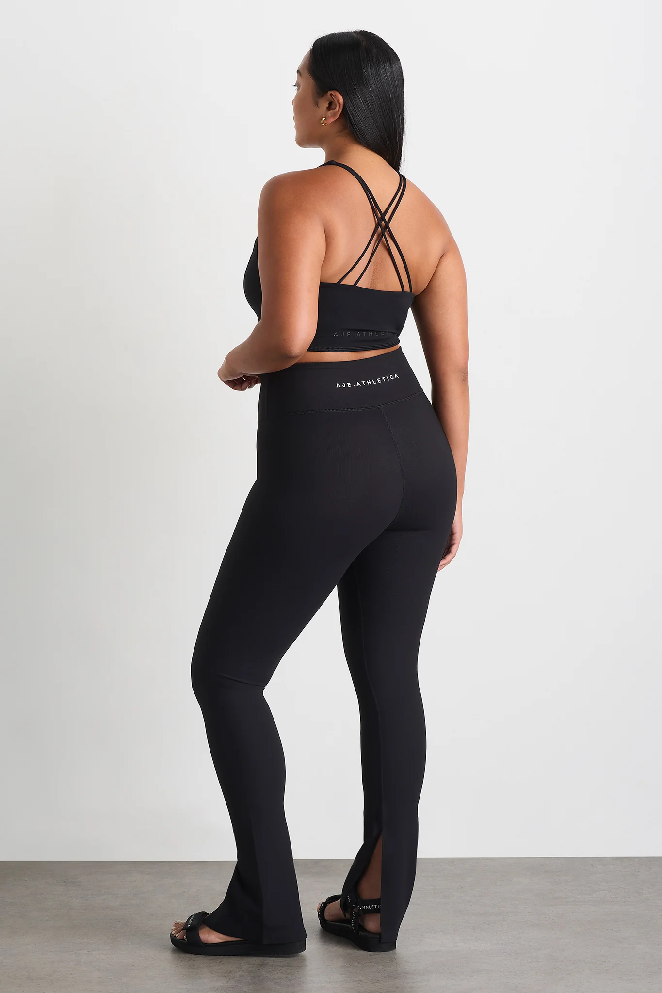 High Waist Split Hem Legging 205 - Image 14