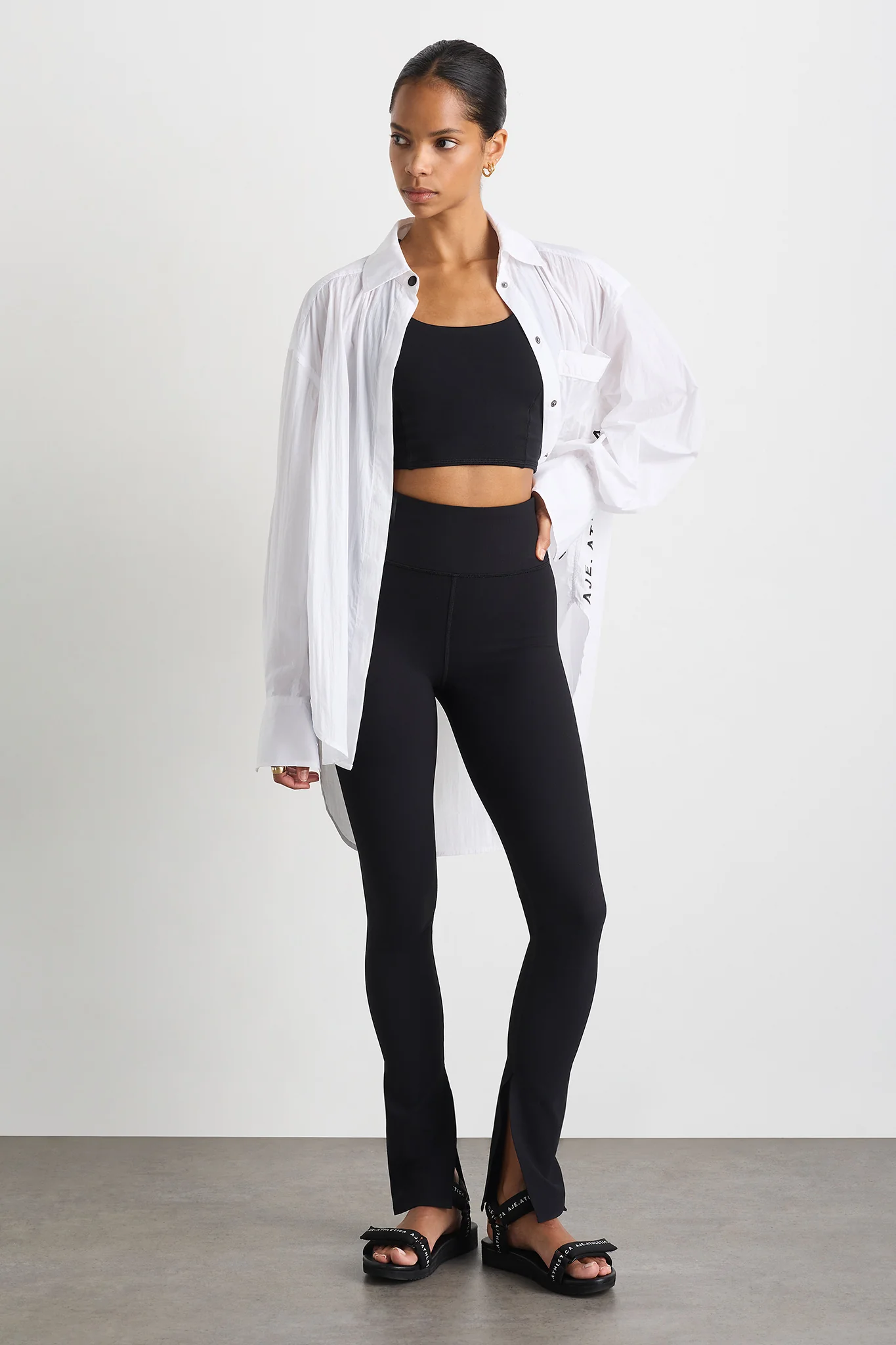 High Waist Split Hem Legging 205 - Image 6