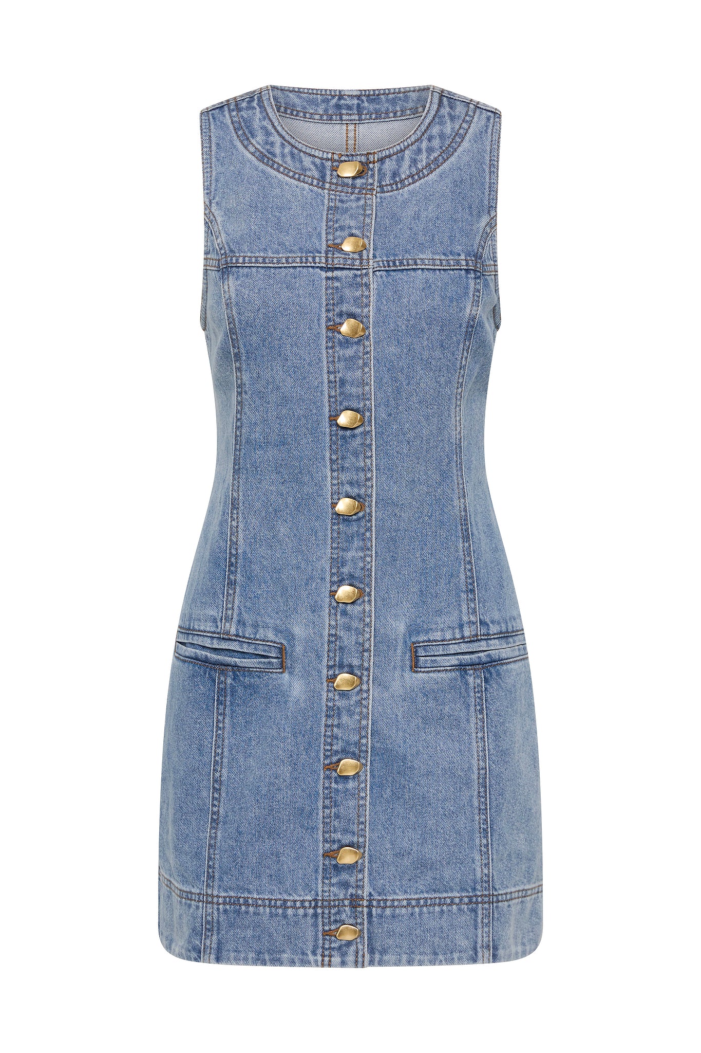 Holland Denim Mini Dress - Image 2