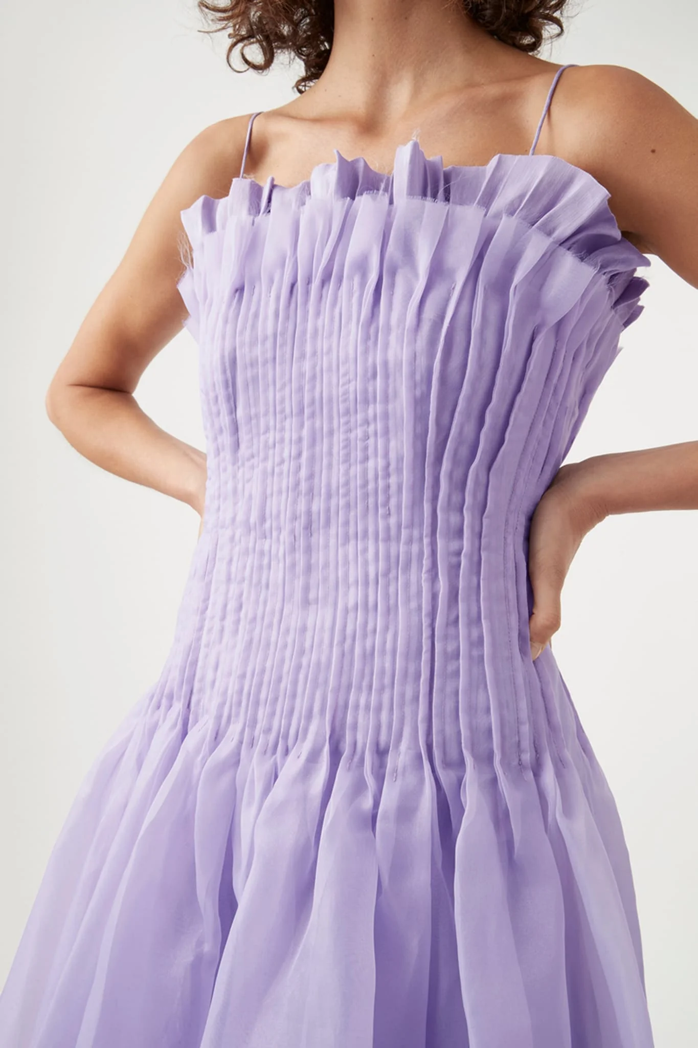 Horizon Pintucked Midi Dress - Image 3