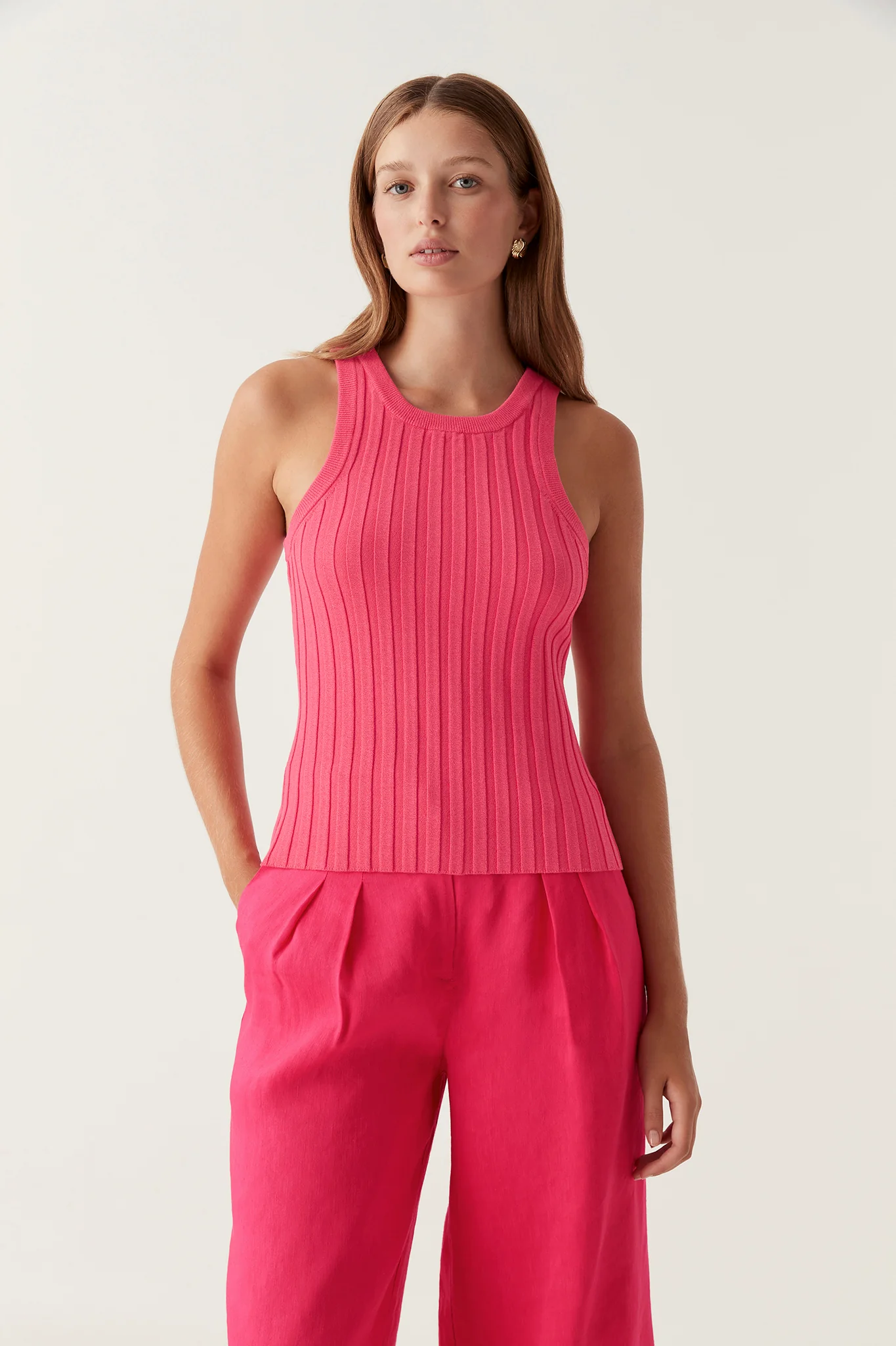 Hydra Racer Knit Ribbed Top