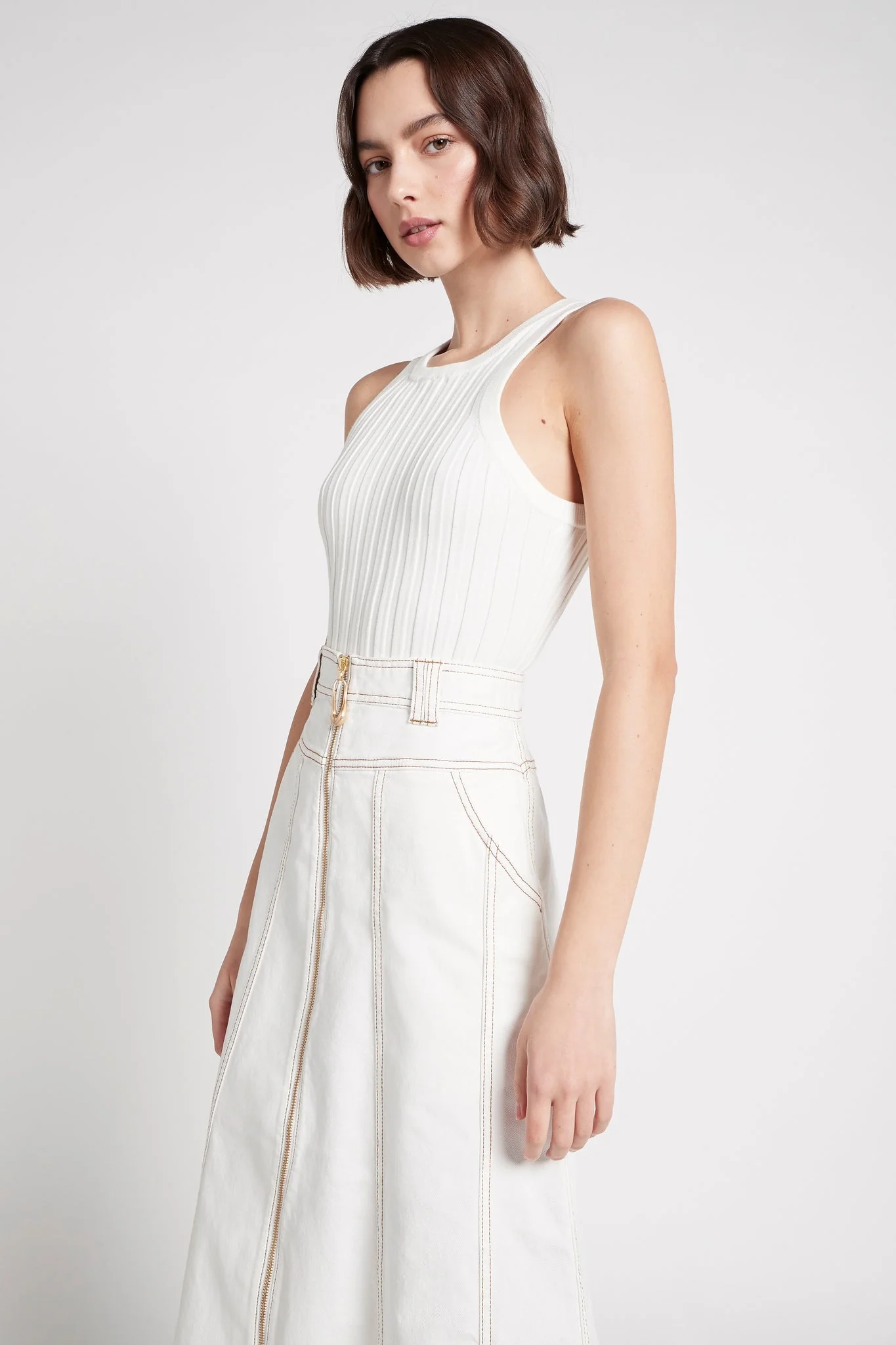 Hydra Racer Knit Ribbed Top - Image 3