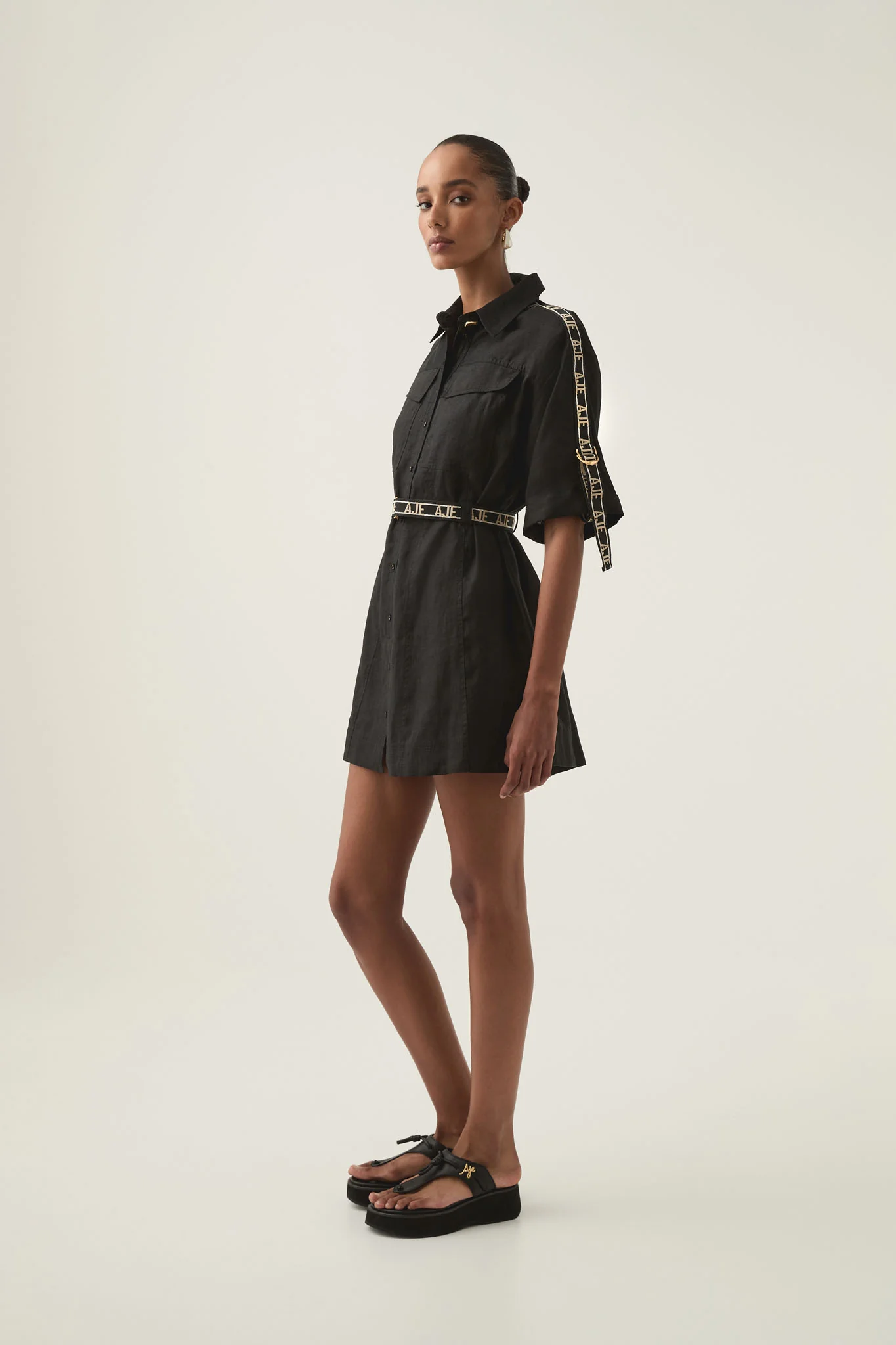 Imogen Logo Mini Dress - Image 3