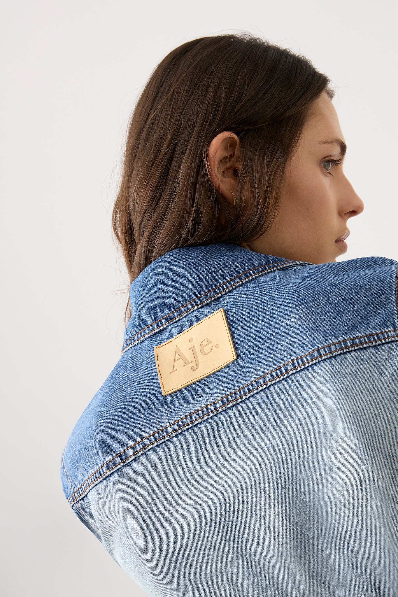 Ines Panelled Denim Playsuit - Image 7