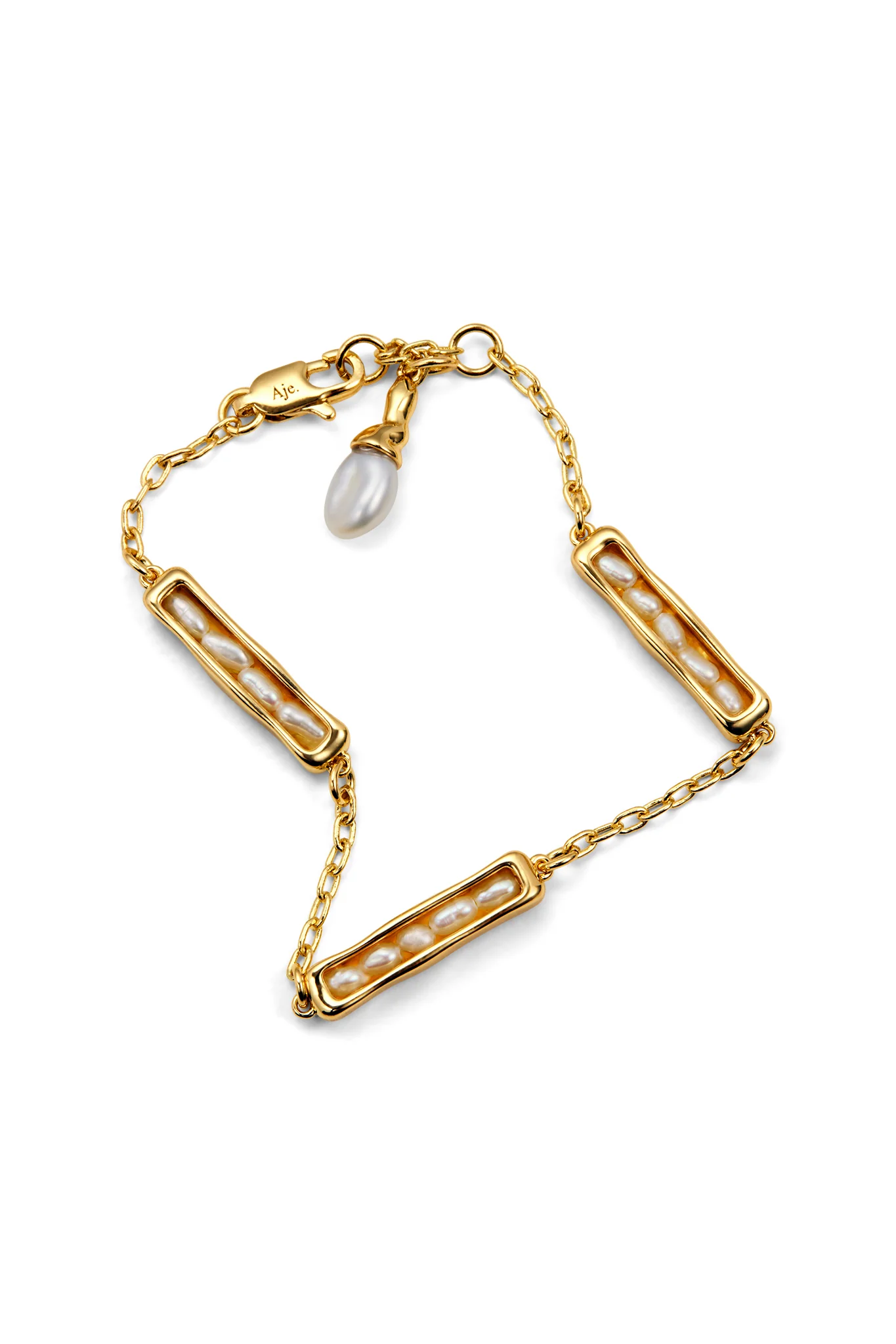 Iria Pearl Link Bracelet - Image 2