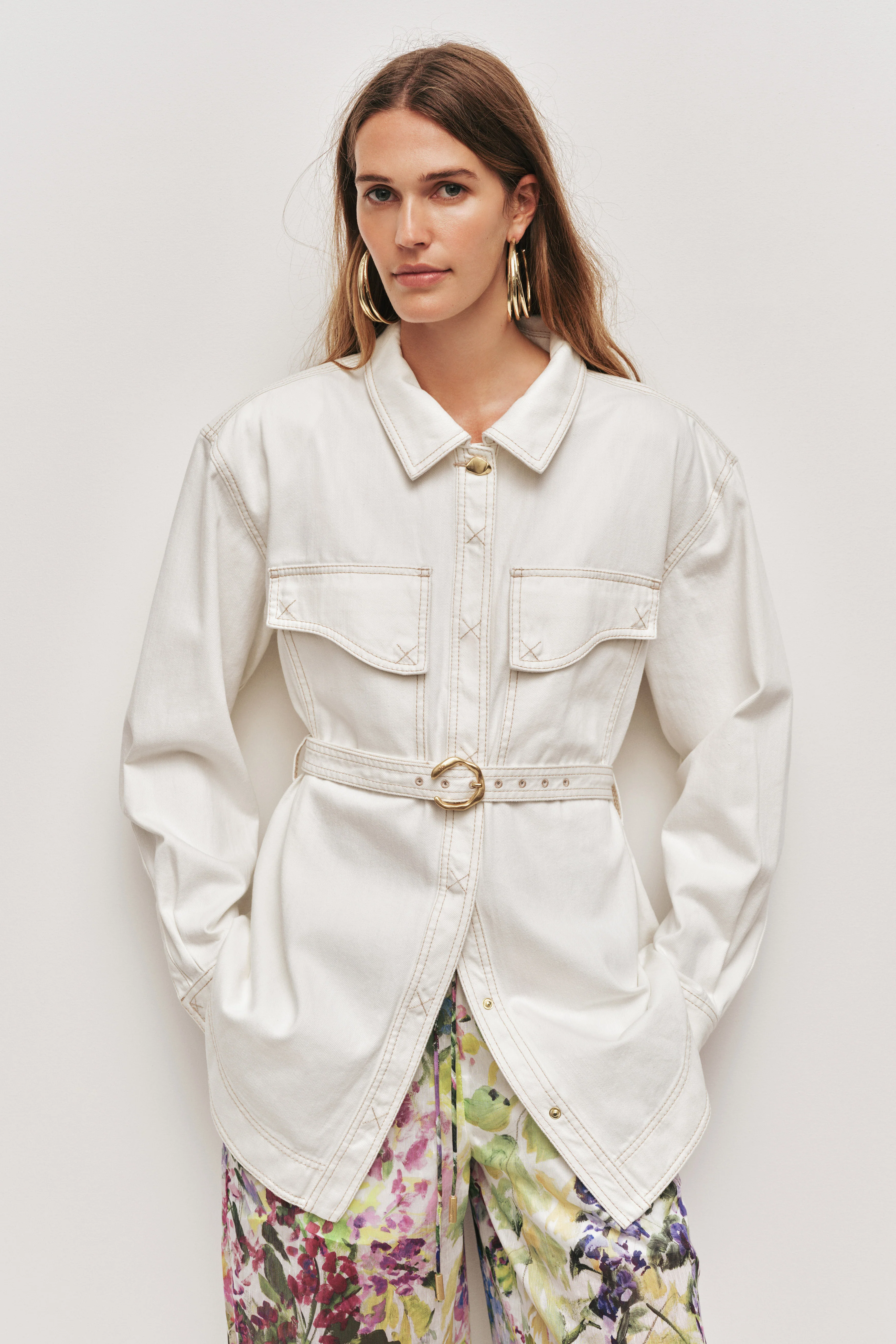 Jett Longline Denim Shirt - Image 4