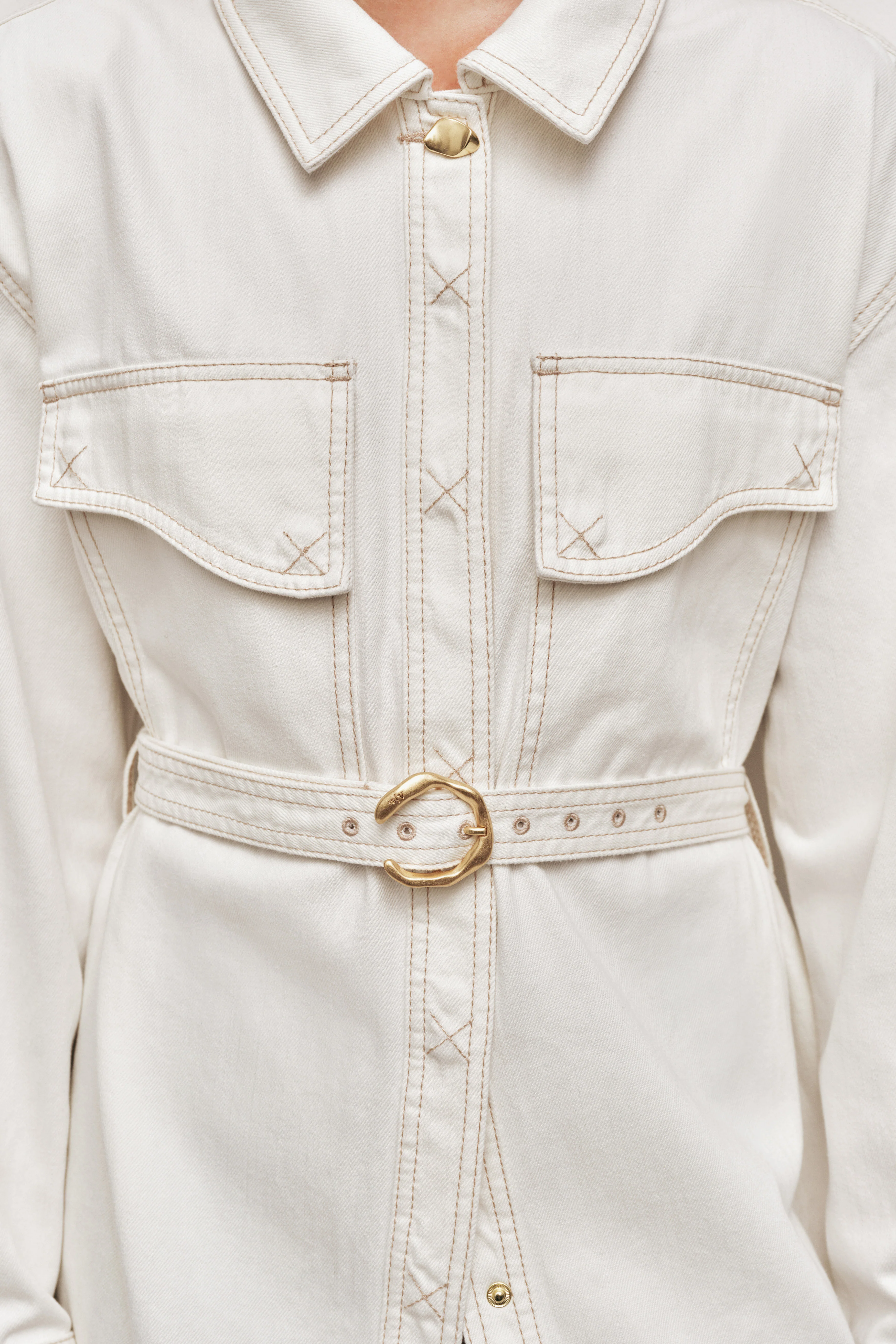 Jett Longline Denim Shirt - Image 5