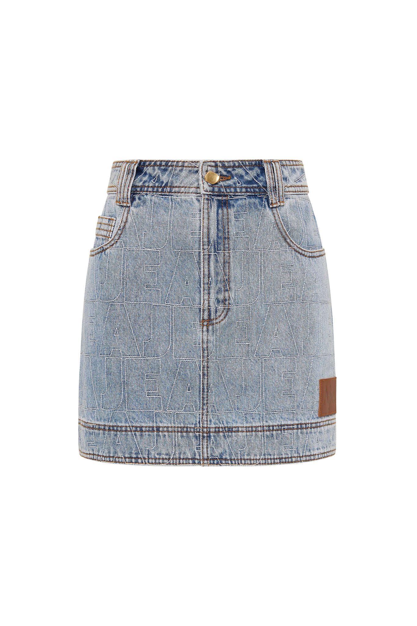 Kindle Denim Mini Skirt - Image 2