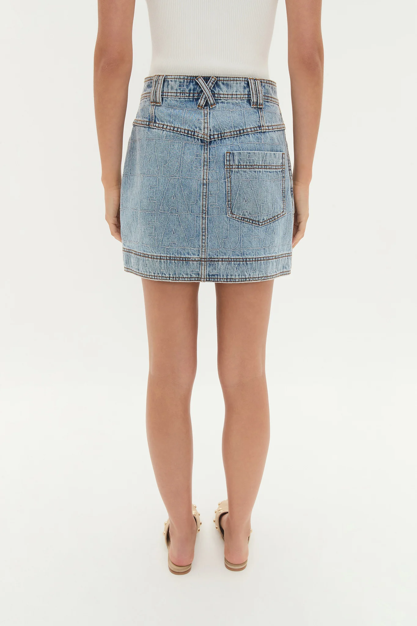 Kindle Denim Mini Skirt - Image 6