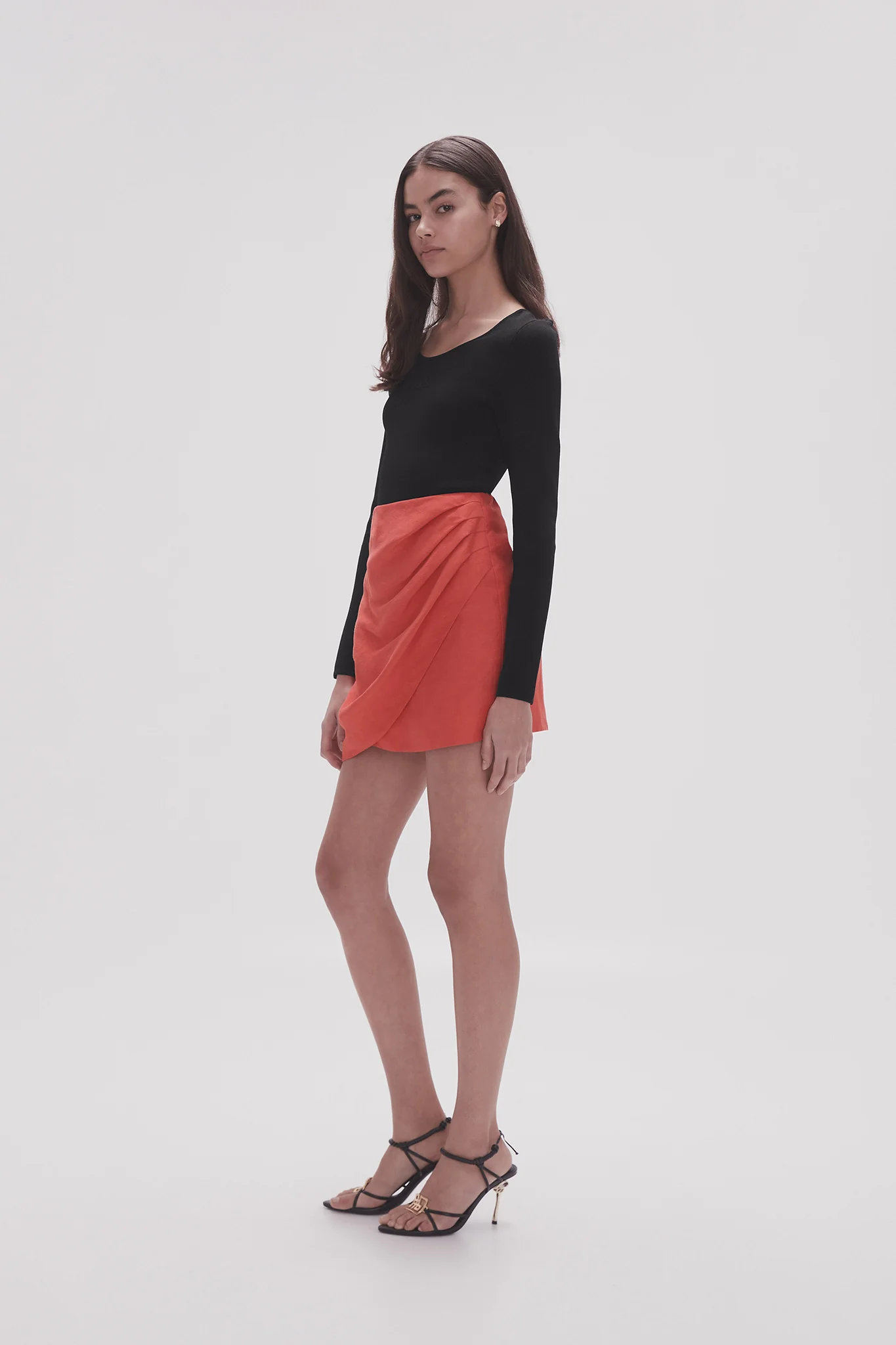Kinship Draped Mini Skirt - Image 3