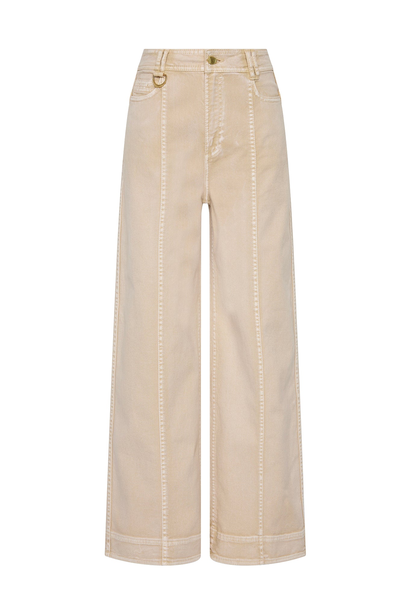 Kya Contrast Wide Leg Jeans - Image 2