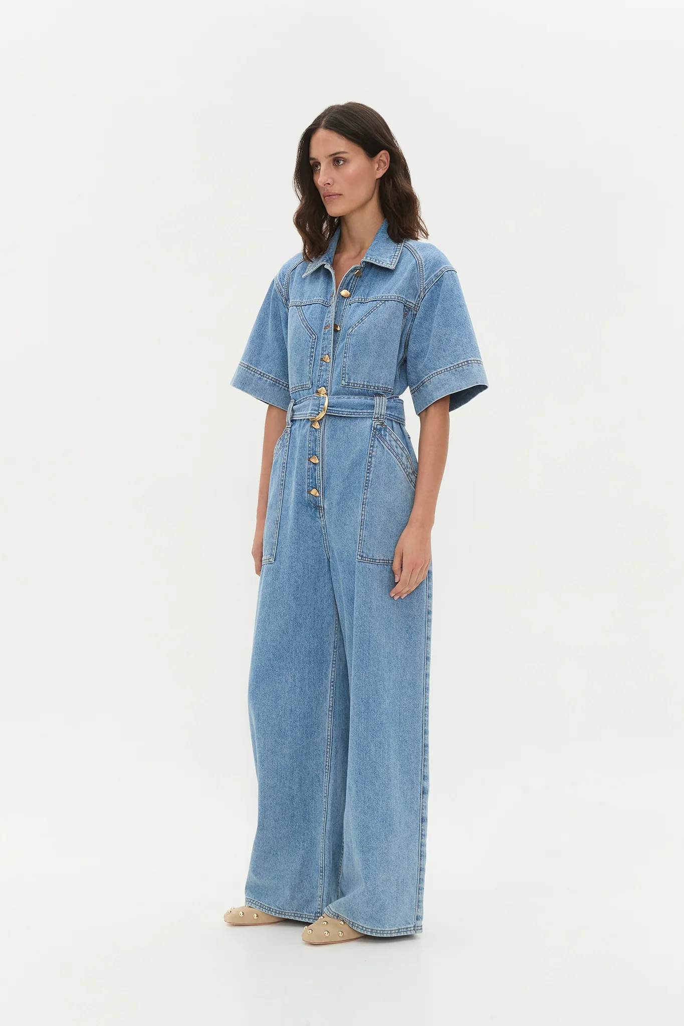 Lane Denim Jumpsuit - Image 3