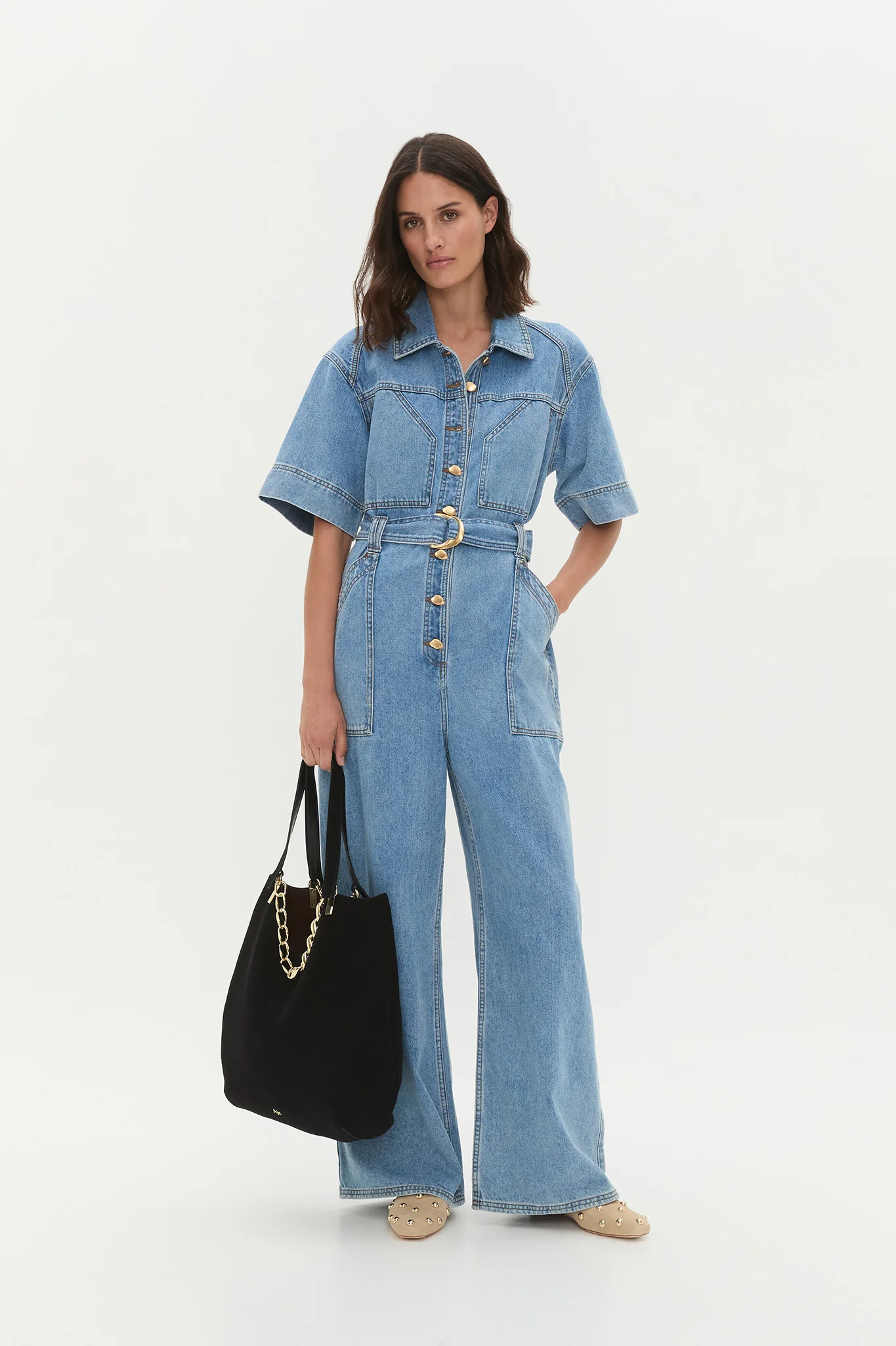 Lane Denim Jumpsuit - Image 6