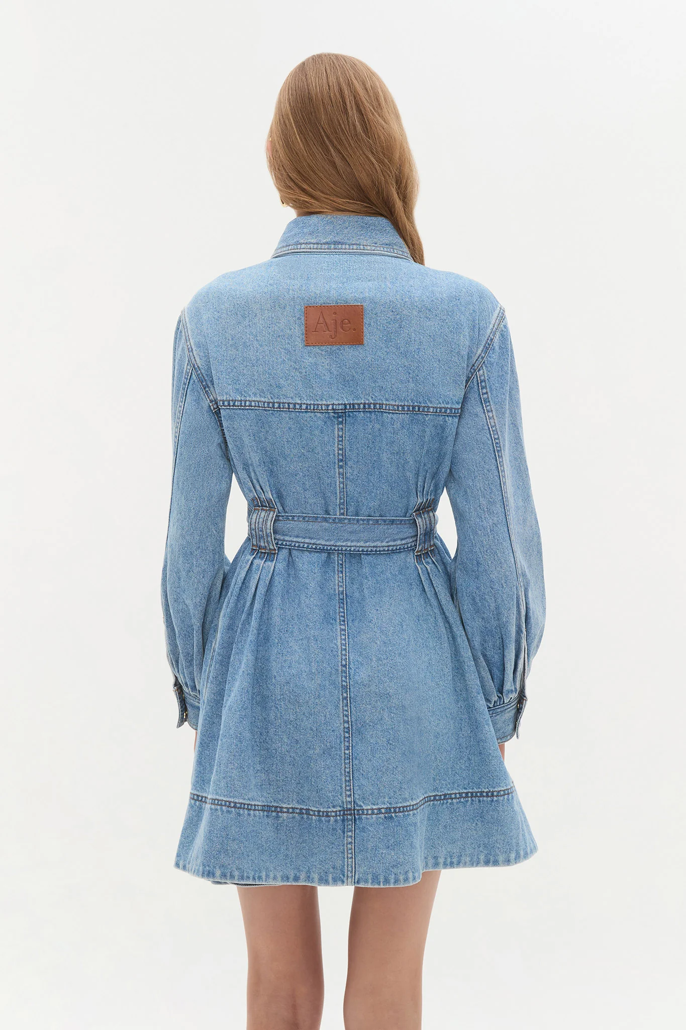 Lane Denim Mini Dress - Image 7