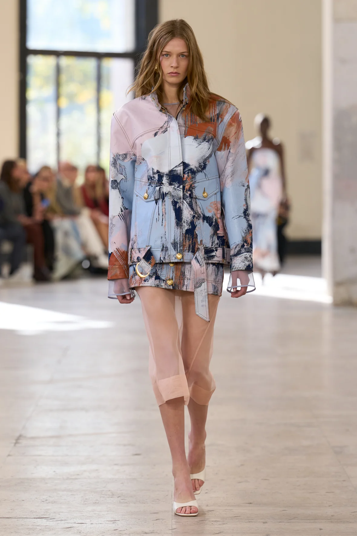 Lettera Denim Mini Skirt - Image 6