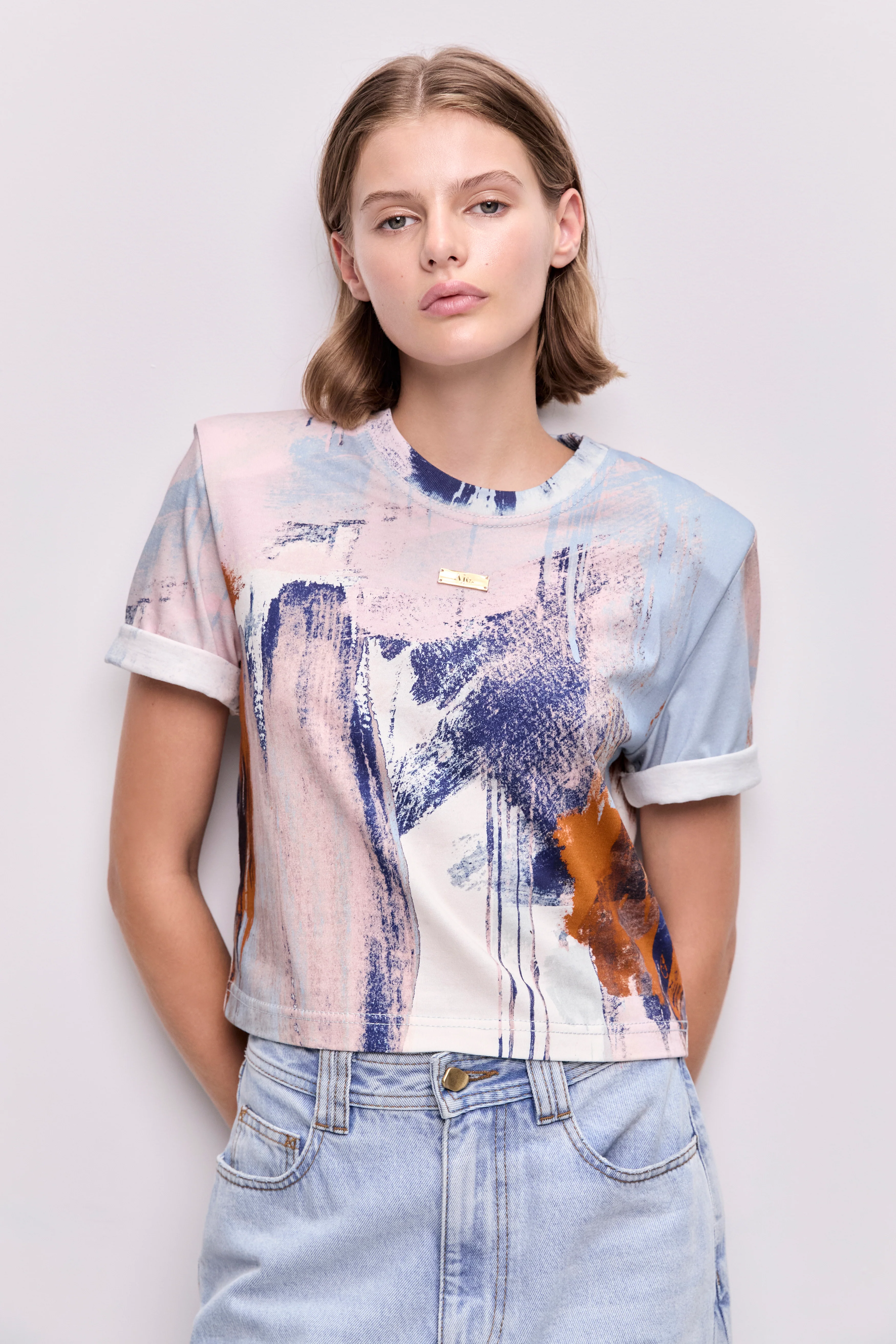 Lettera Printed Tee - Image 3