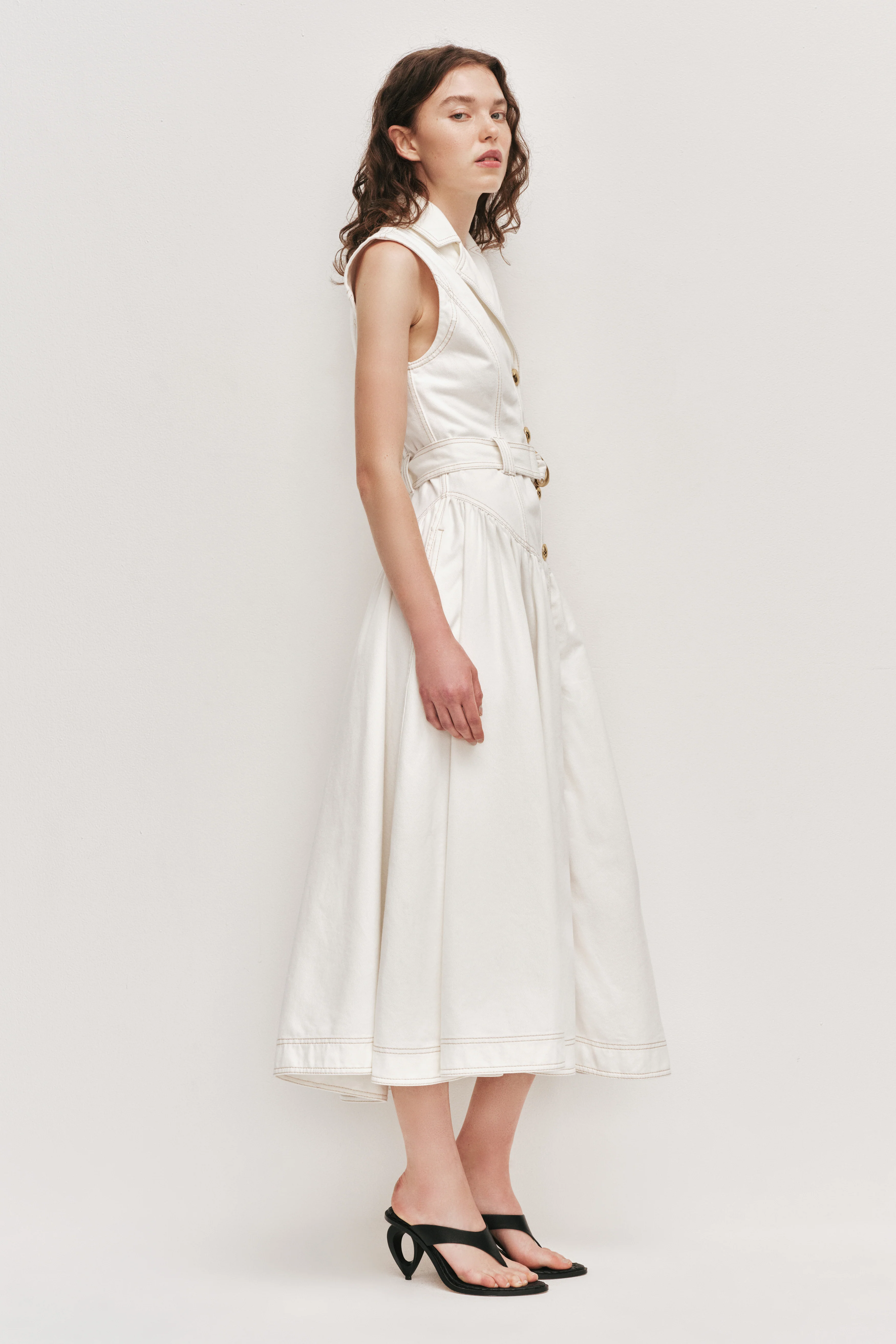 Liliana Denim Midi Dress - Image 5