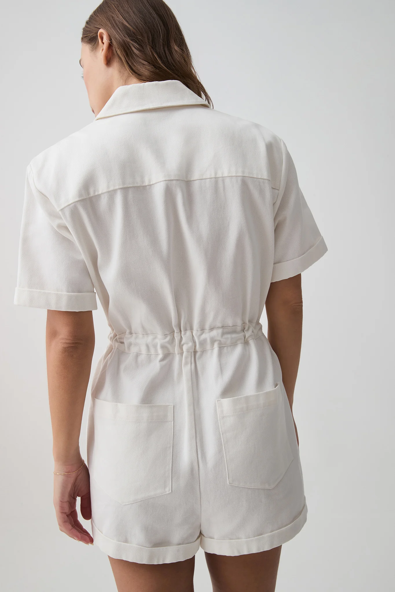 Logo Tape Twill Playsuit 826 - Image 6