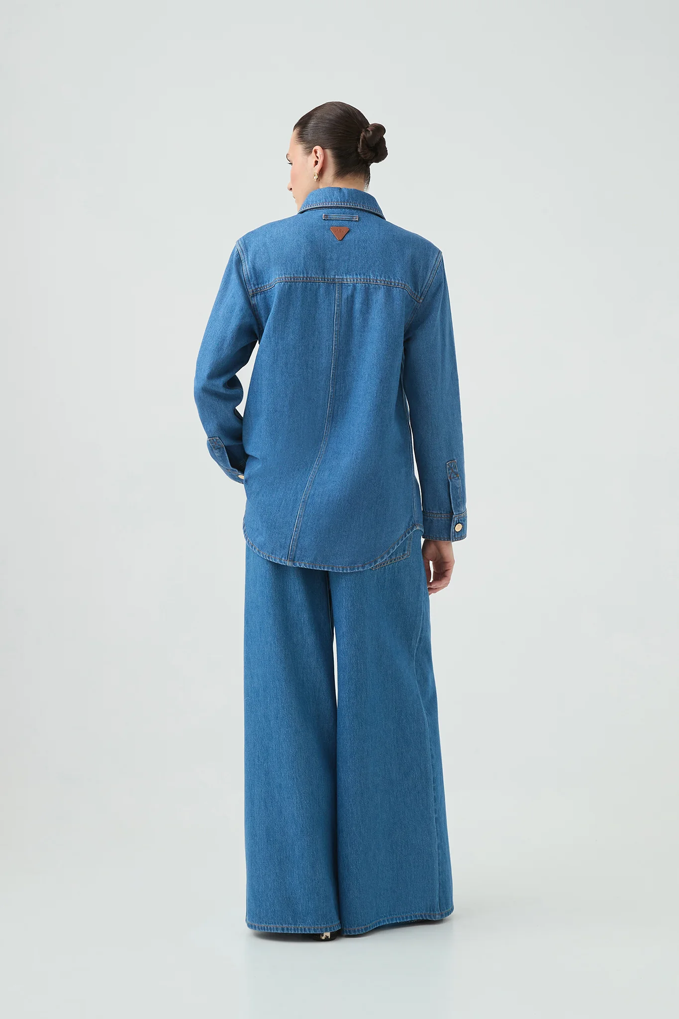 Long Sleeve Sunray Denim Shirt - Image 6