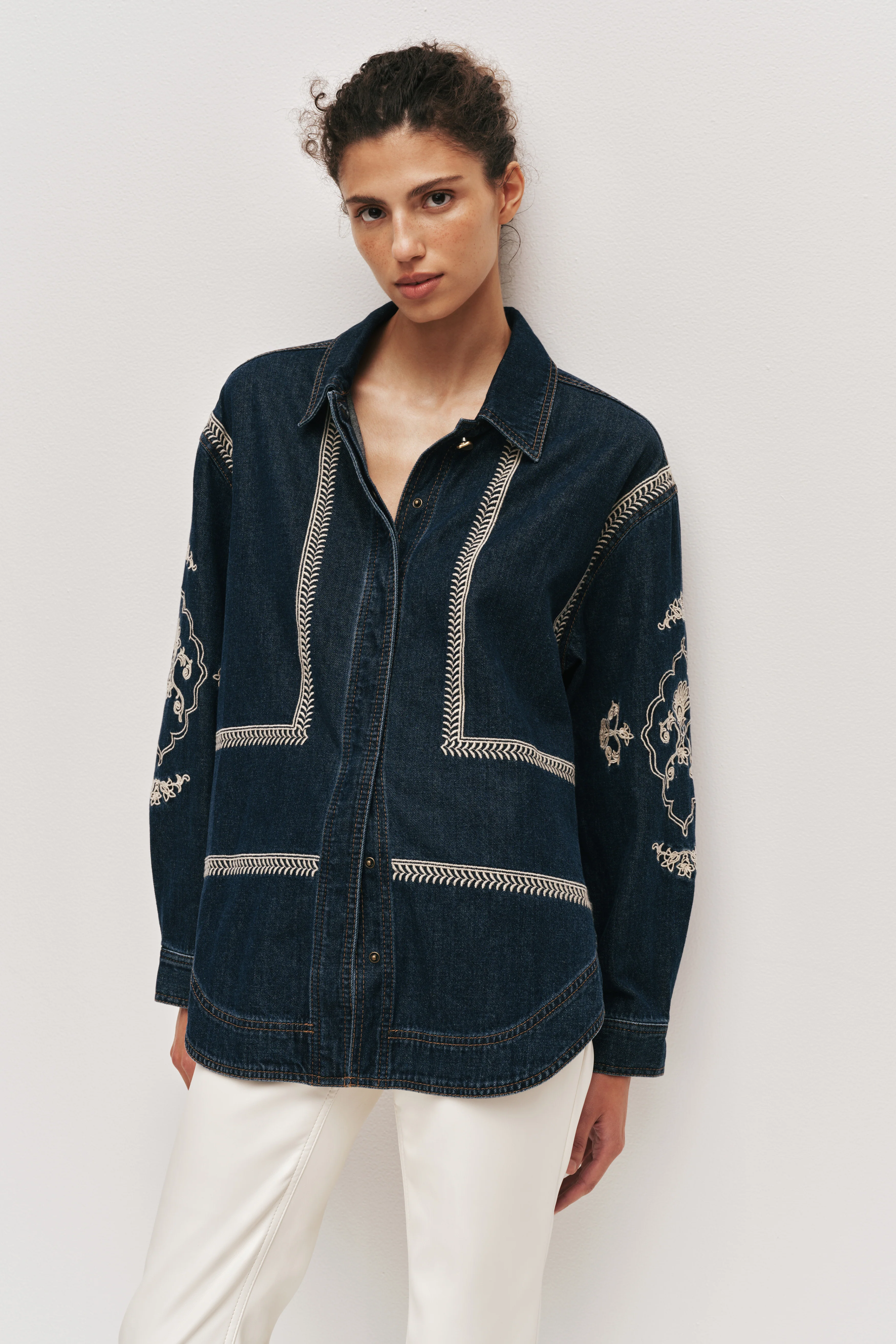 Lotus Denim Shirt - Image 3