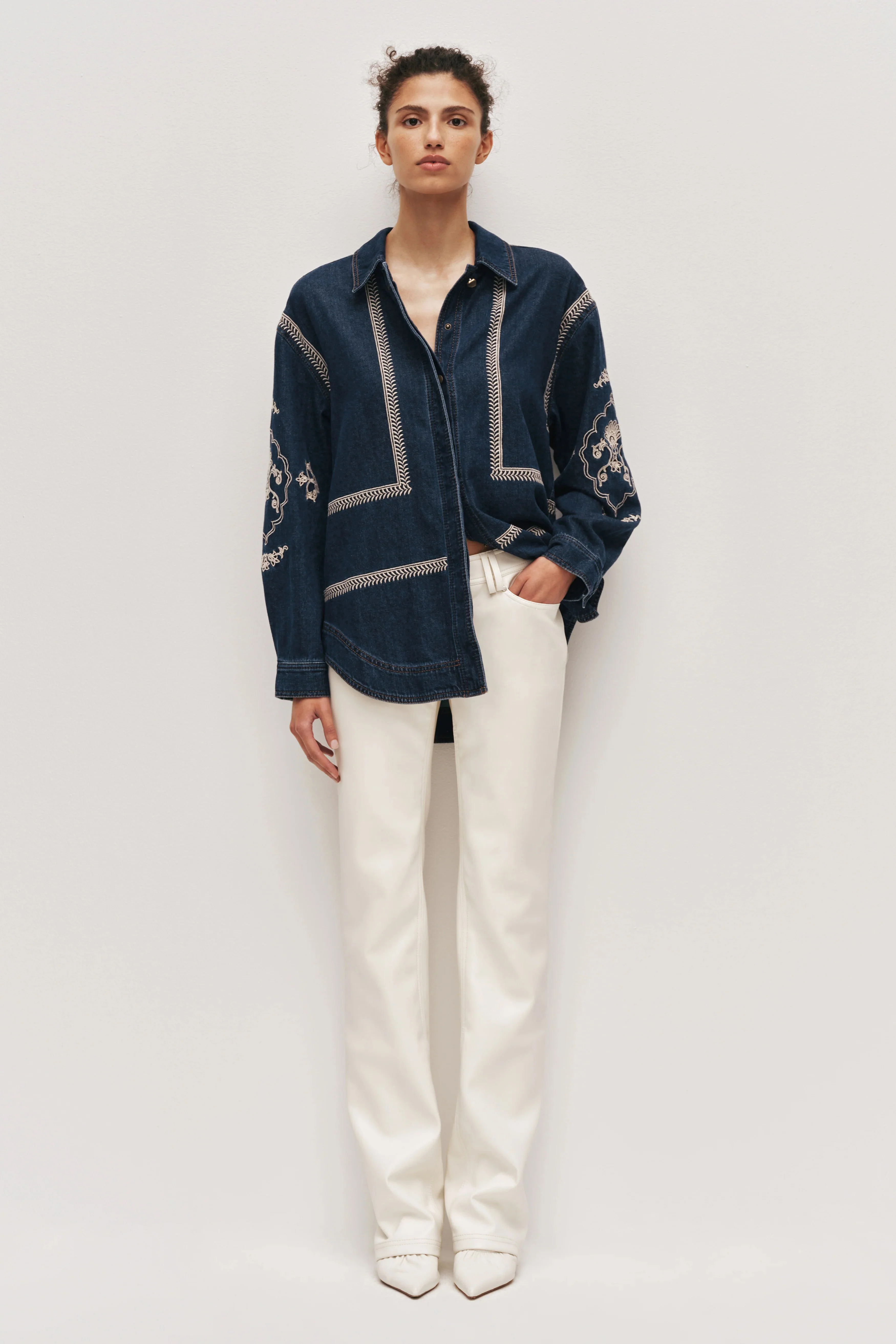 Lotus Denim Shirt - Image 7