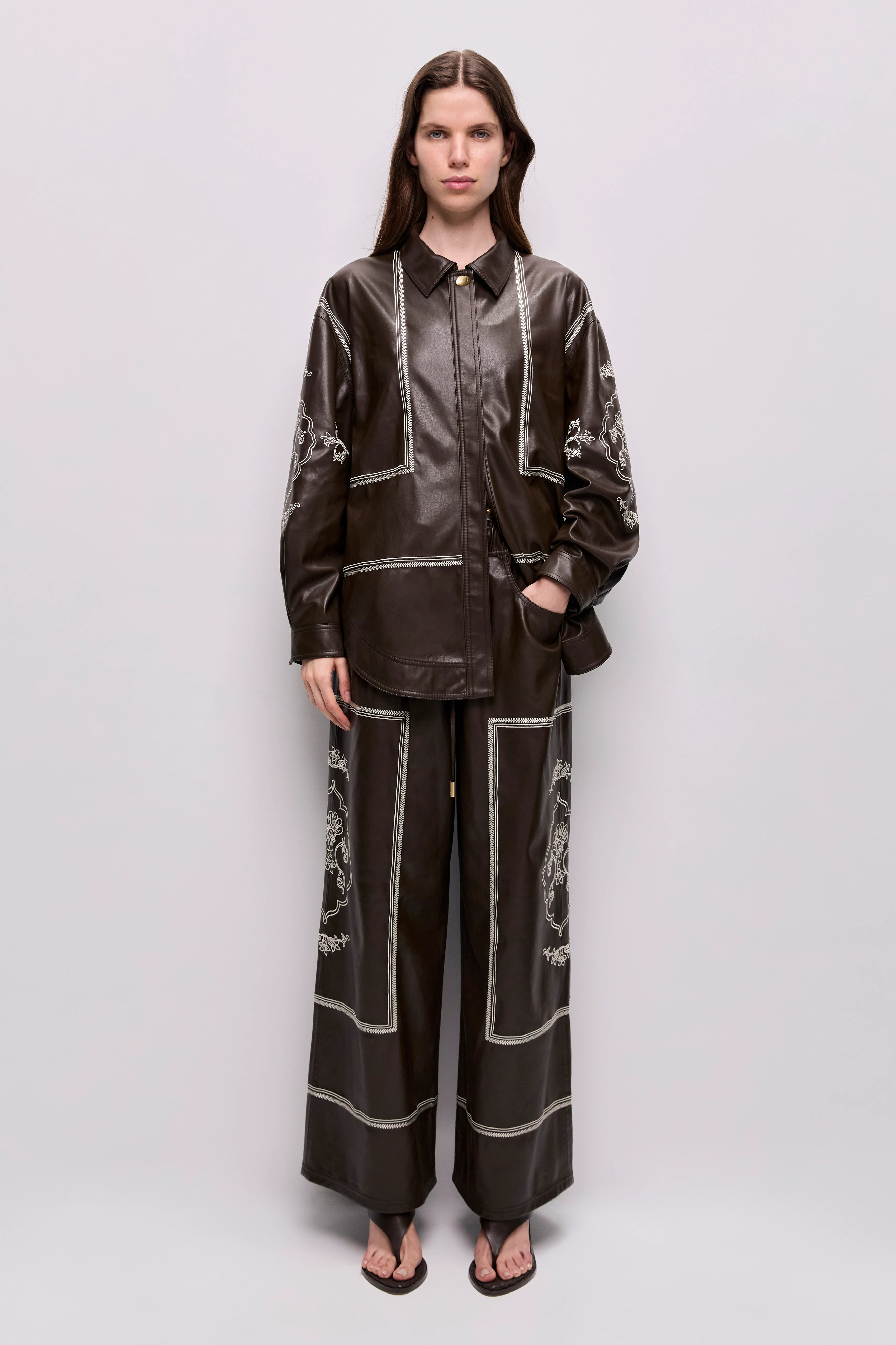 Lotus Vegan Leather Pant - Image 7