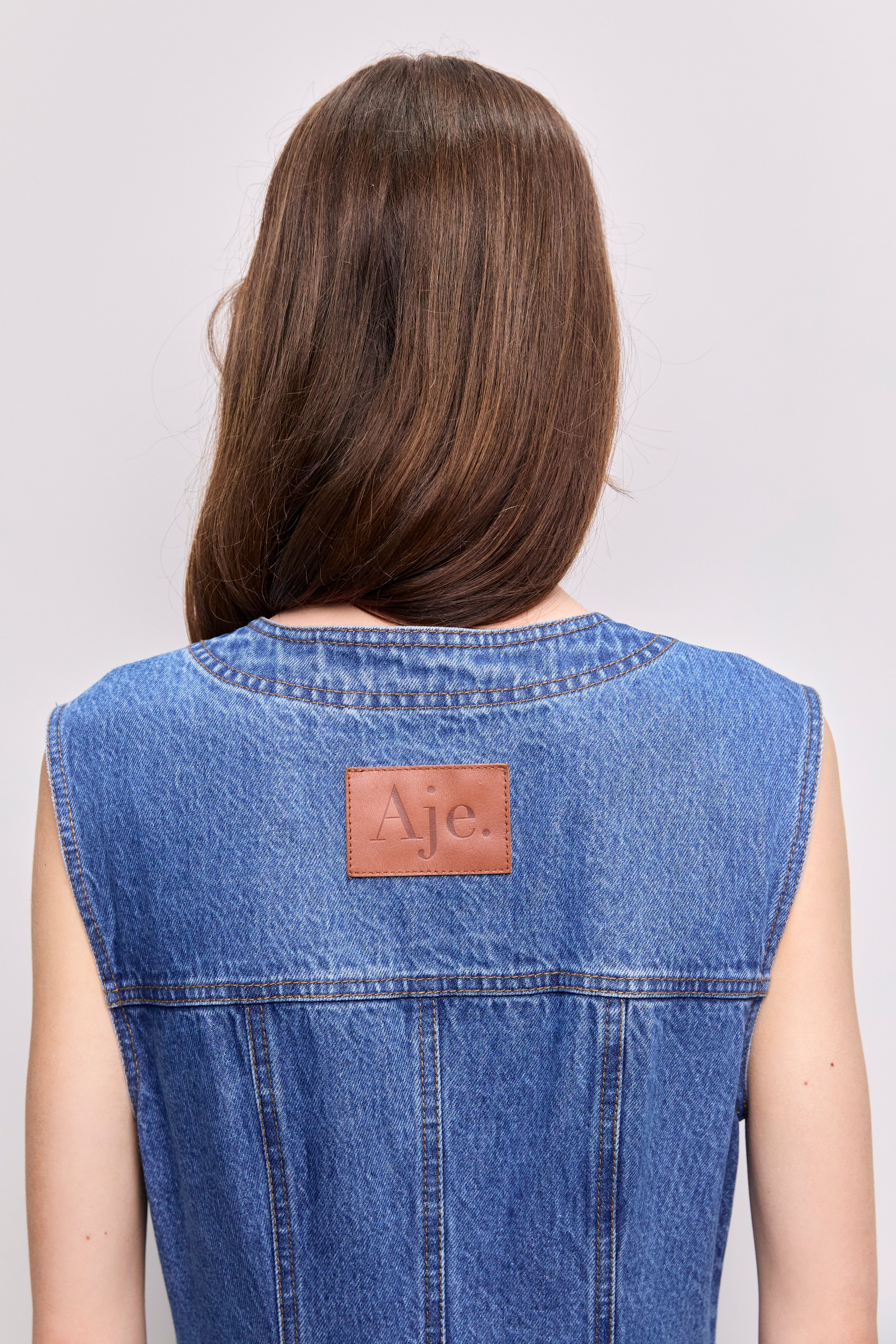 Loxley Denim Midi Dress - Image 6