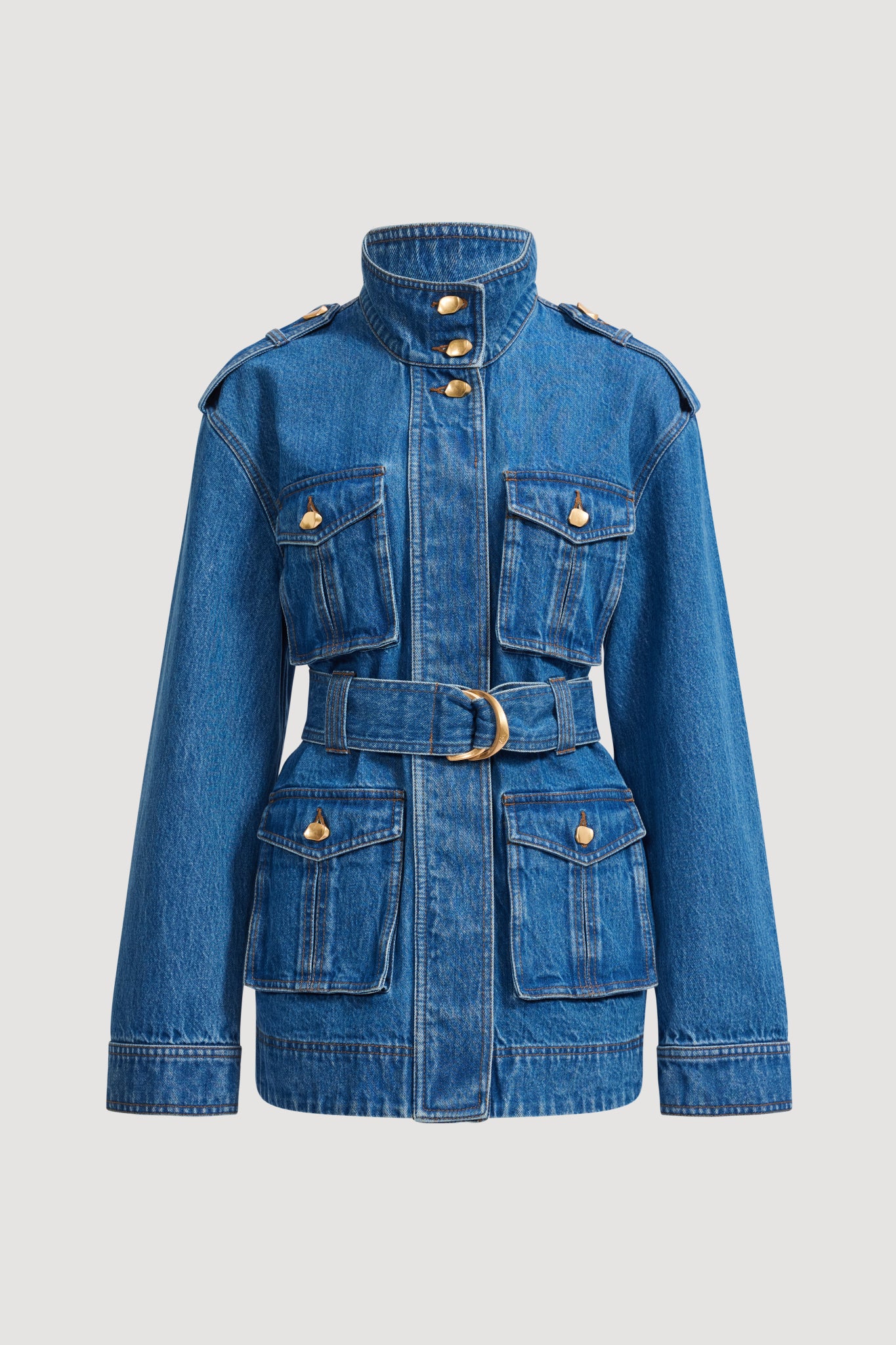 Loxley Denim Trench Jacket - Image 2
