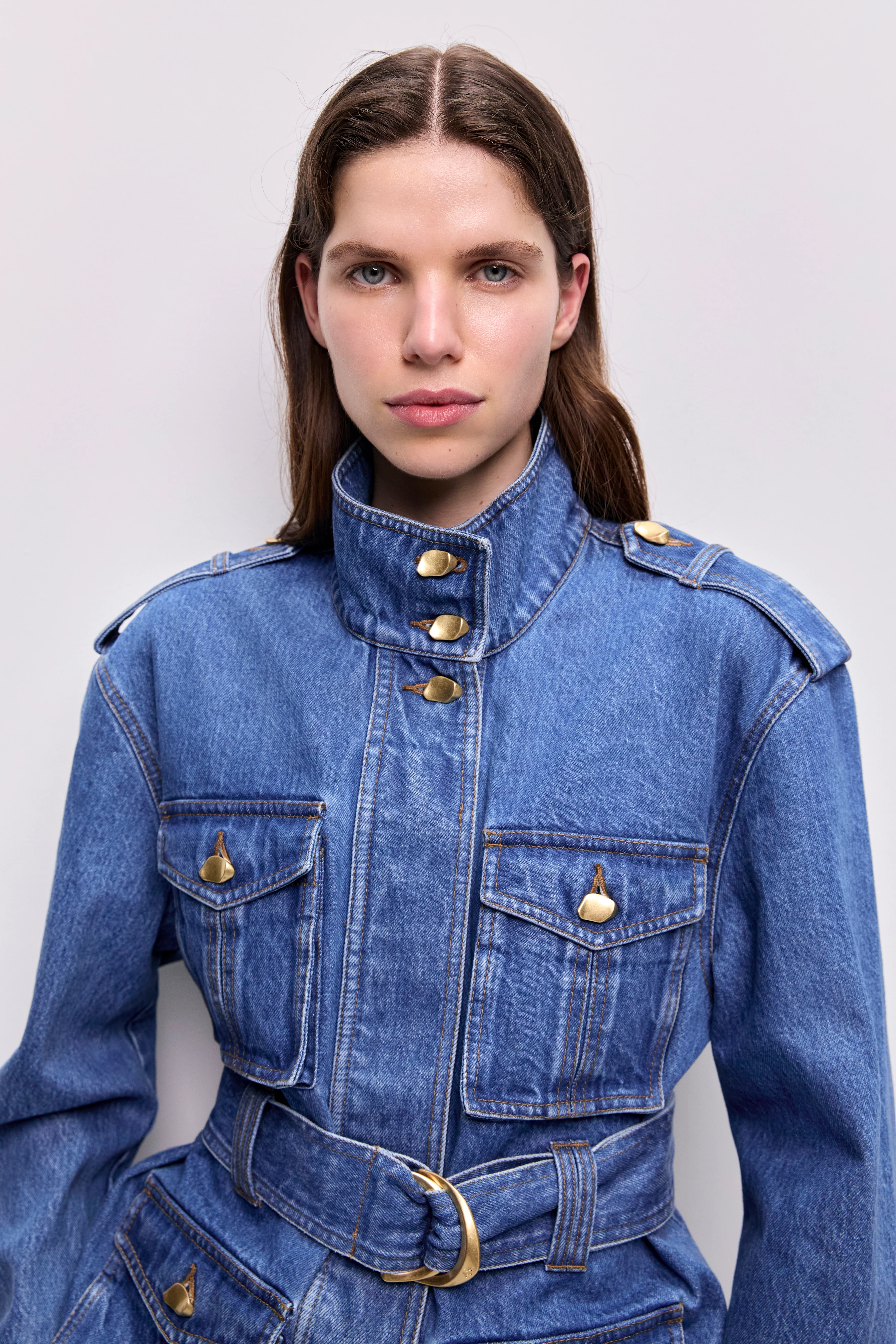 Loxley Denim Trench Jacket - Image 4