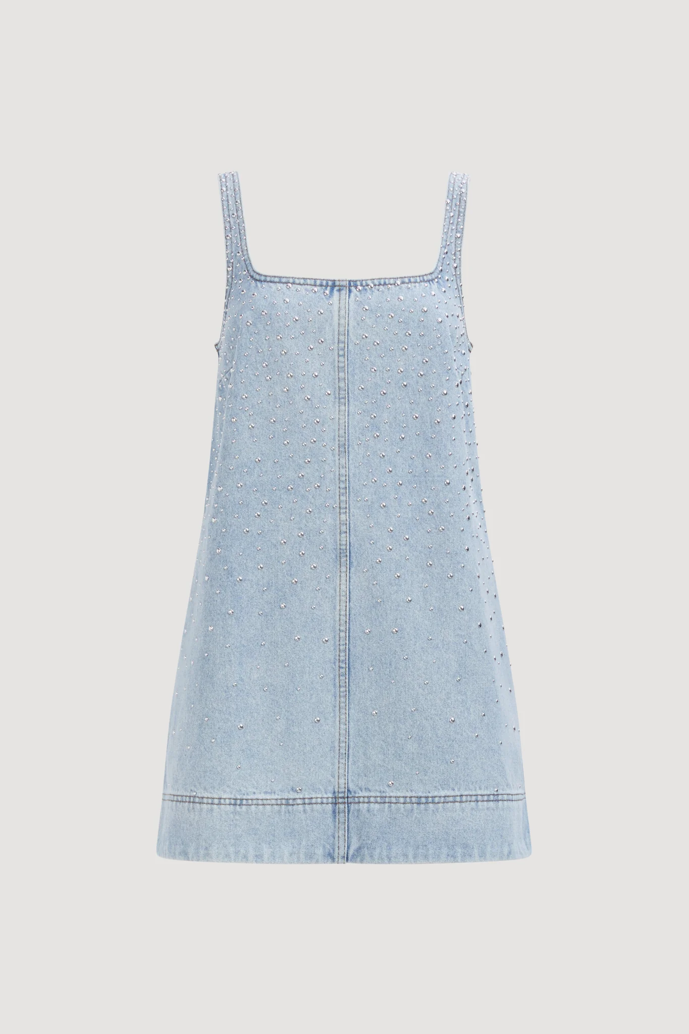 Lucina Stud Denim Mini Dress - Image 2