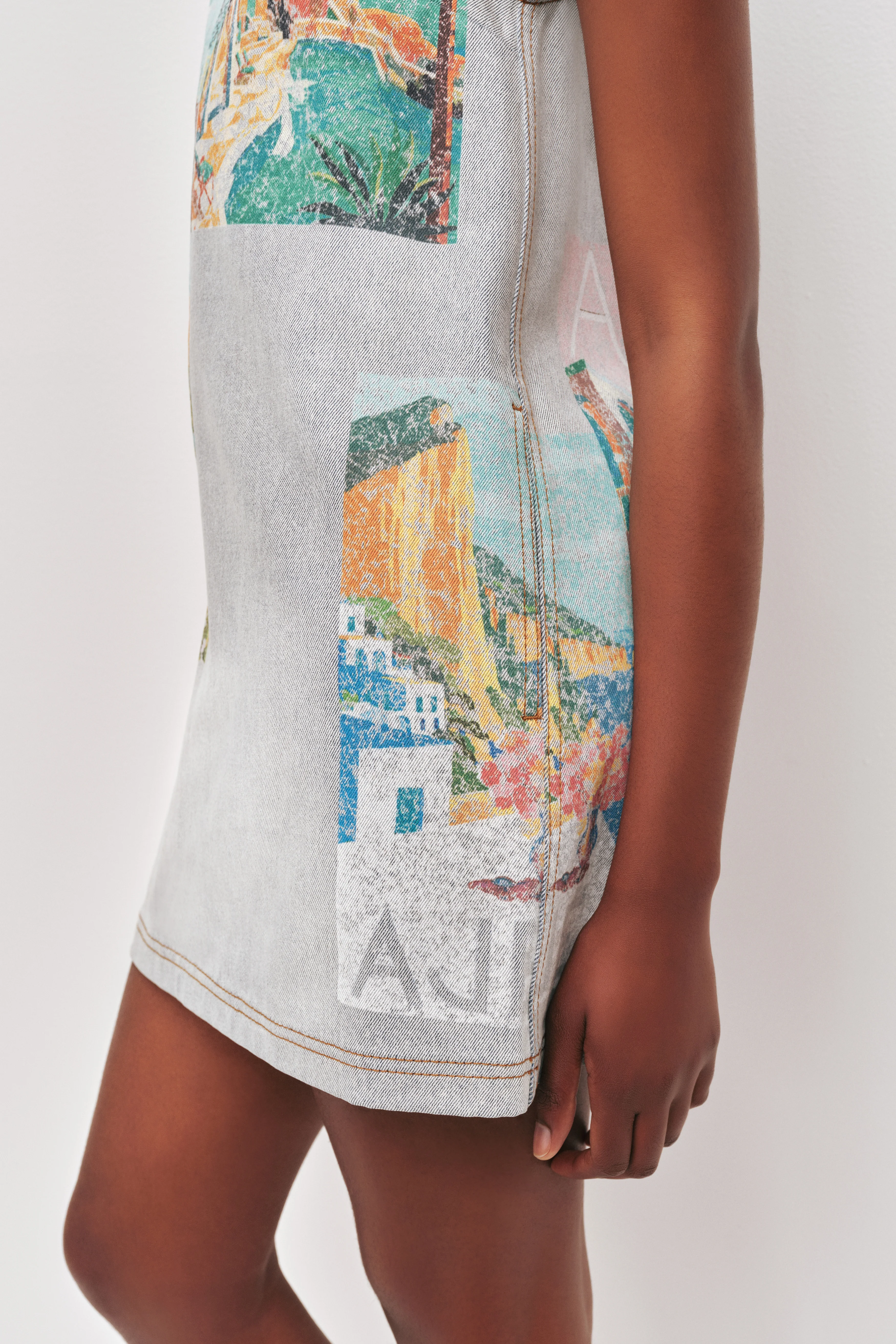 Mae Denim Mini Dress - Image 5