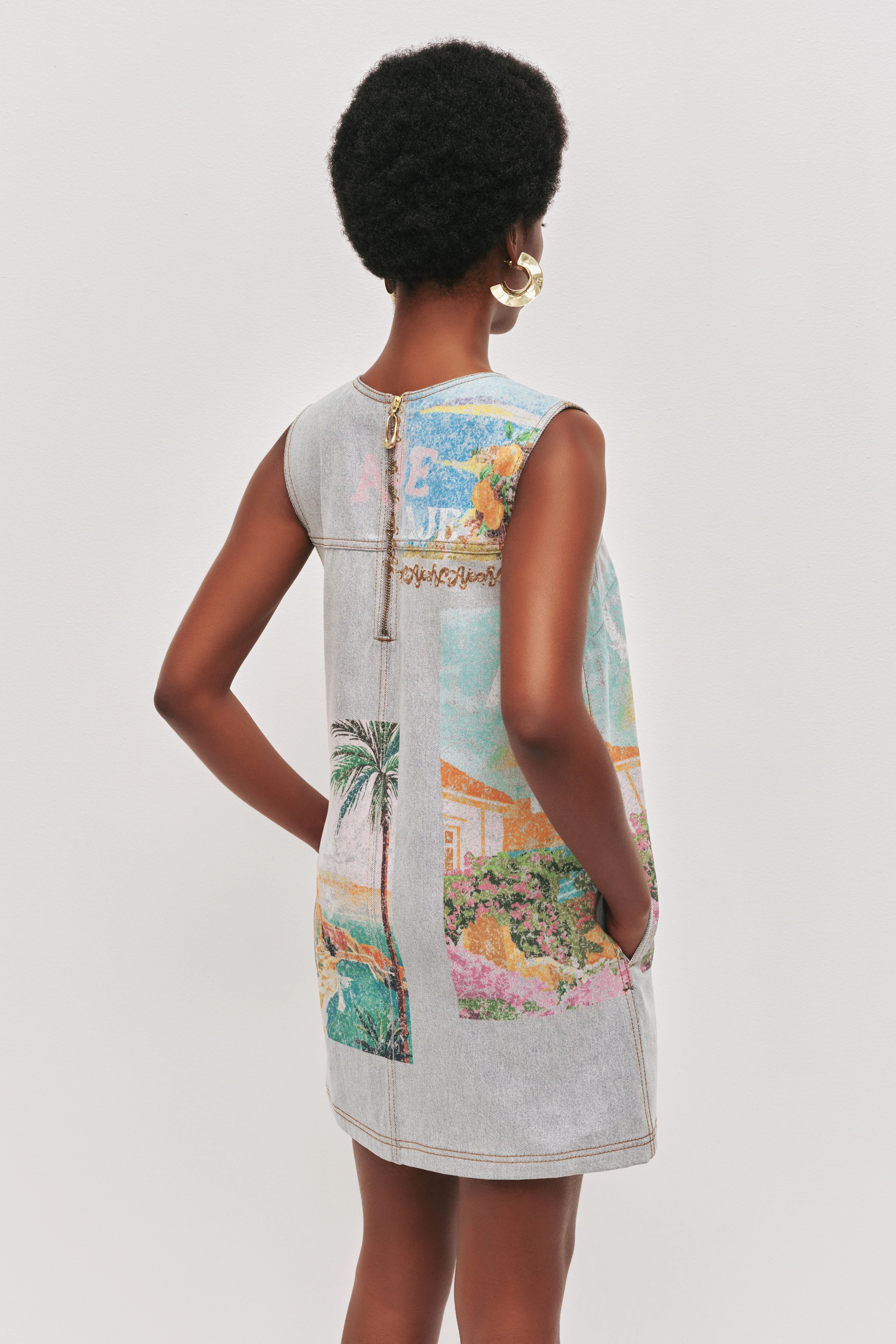 Mae Denim Mini Dress - Image 7