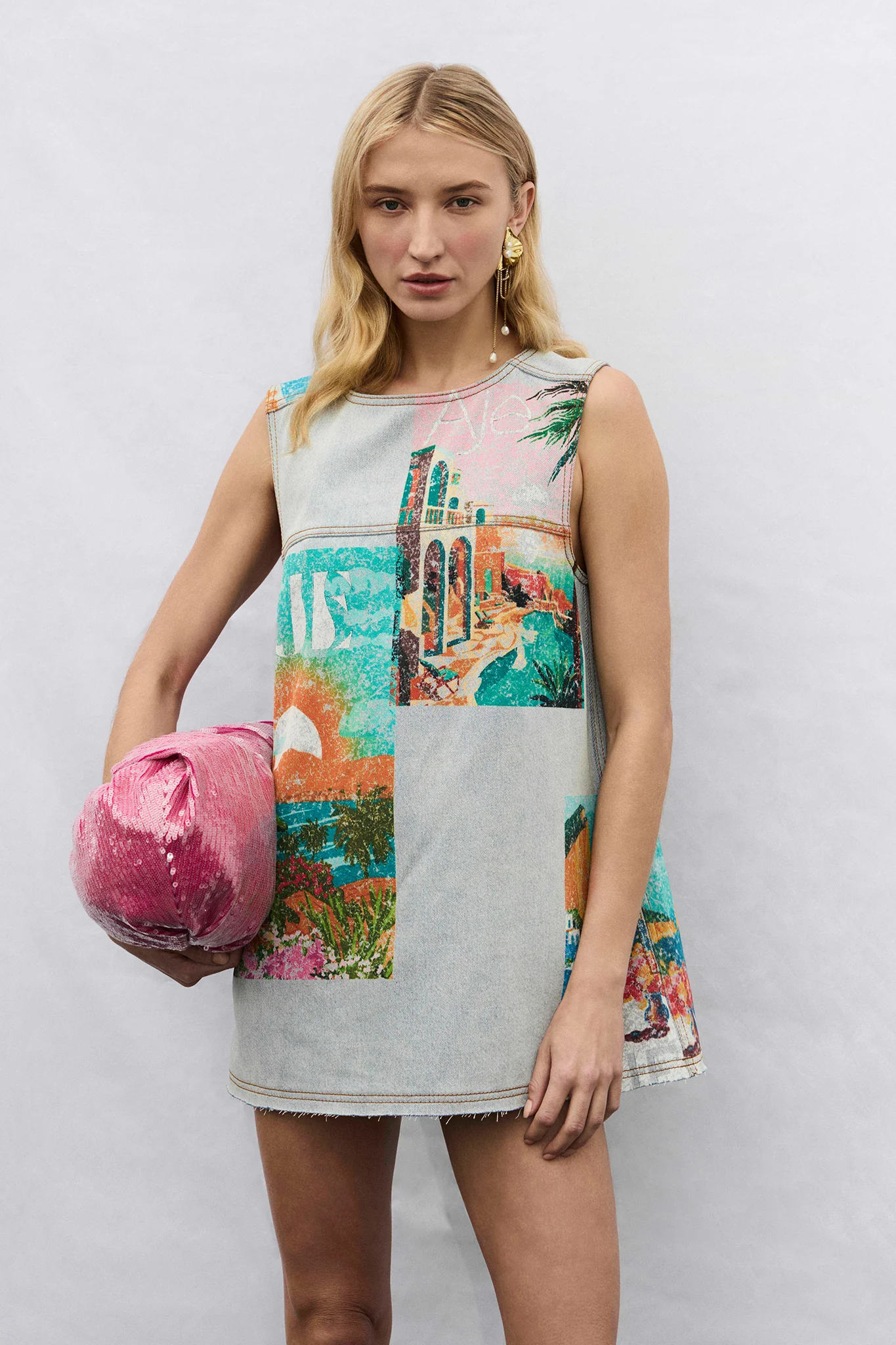 Mae Denim Mini Dress - Image 8