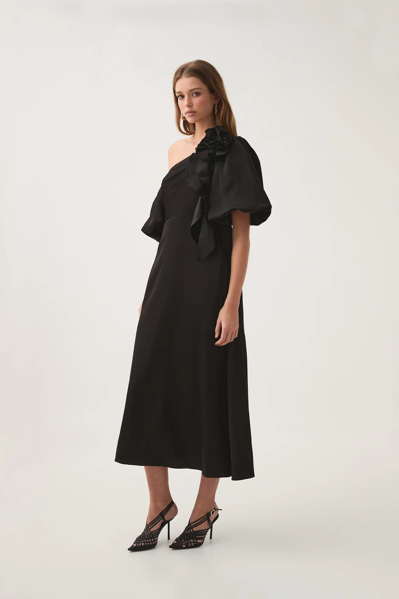 Magnetic Draped Midi Dress - Image 3