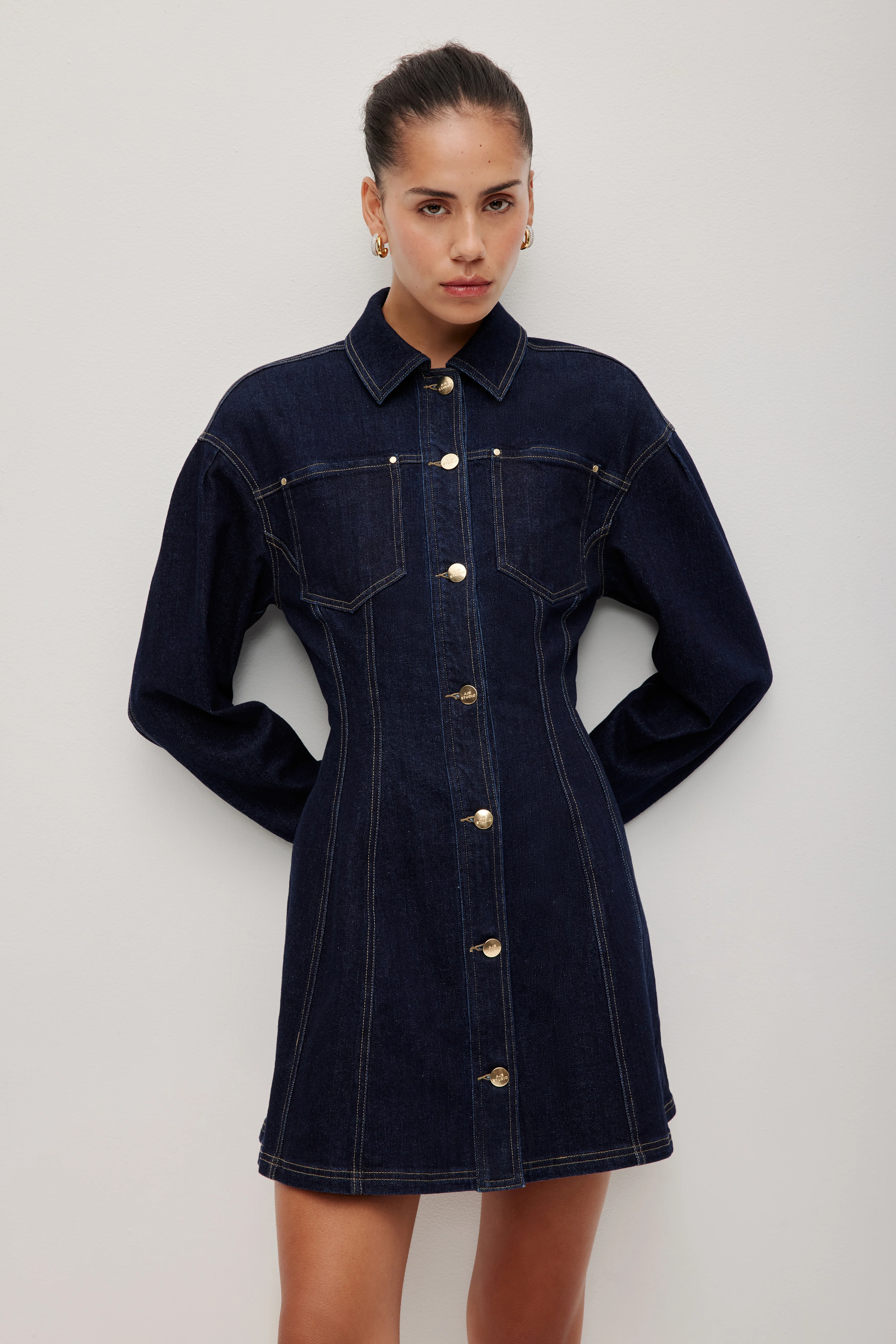 Marcelline Denim Dress - Image 3
