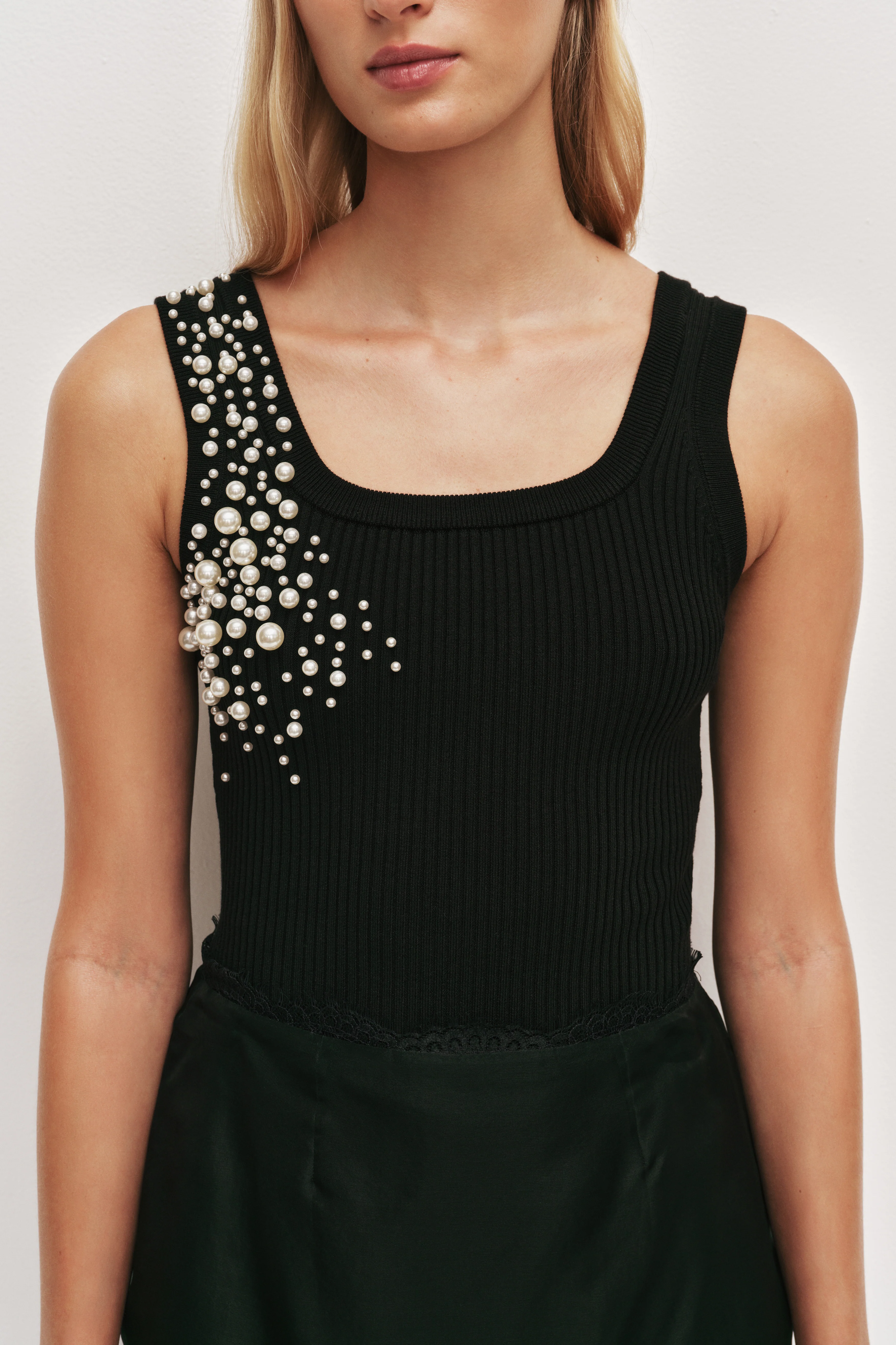 Marlene Pearl Knit Tank - Image 4