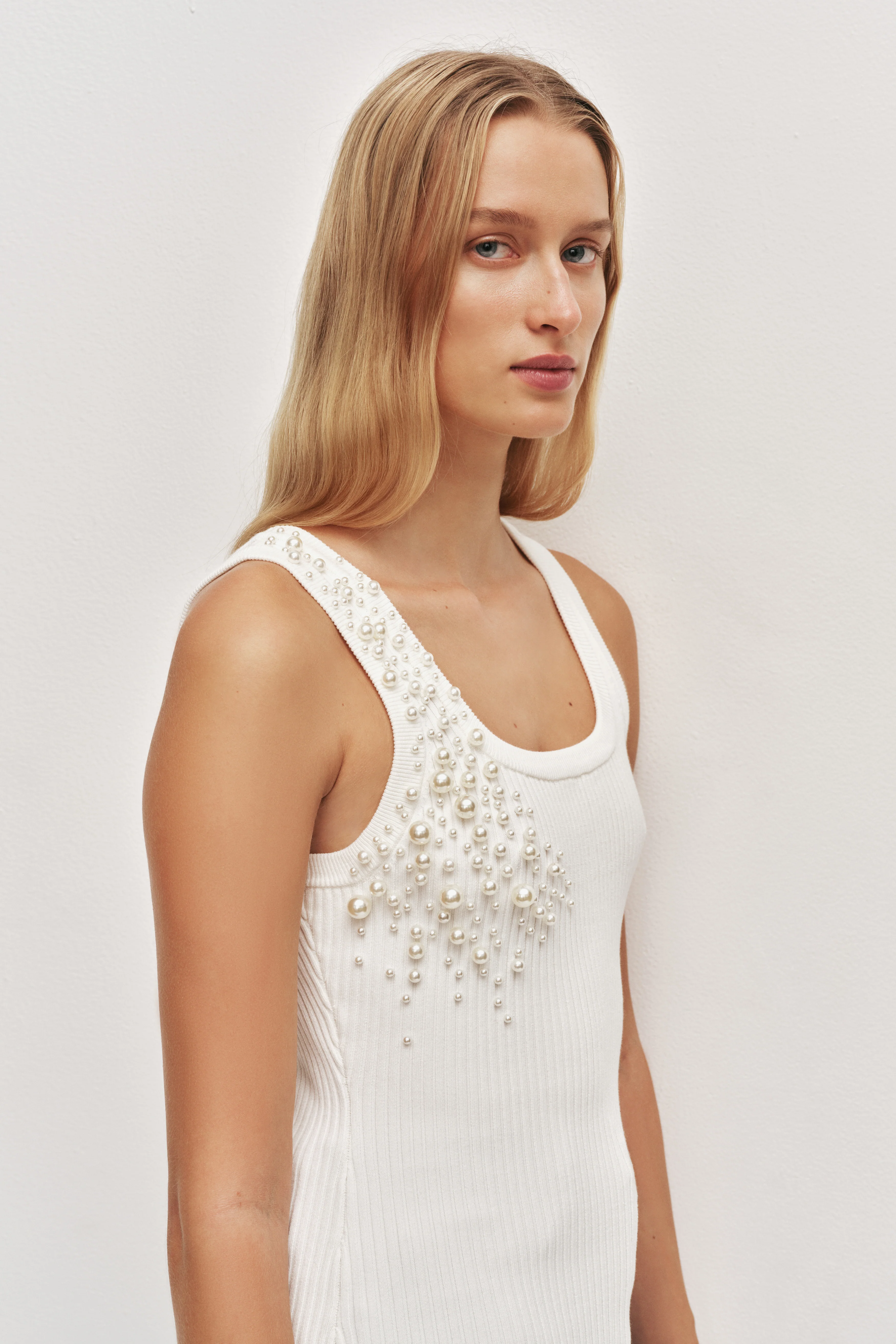 Marlene Pearl Knit Tank - Image 5
