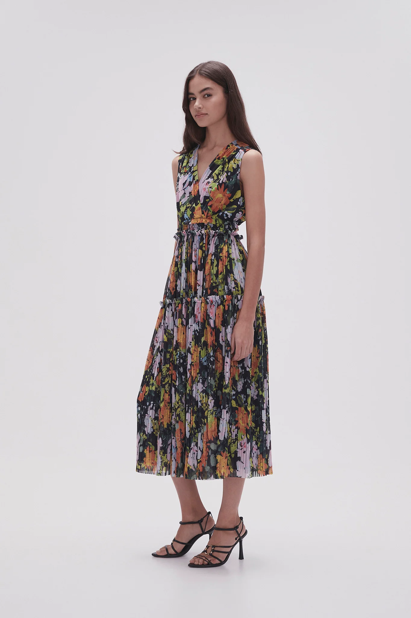 Marlowe Shirred Midi Dress - Image 3