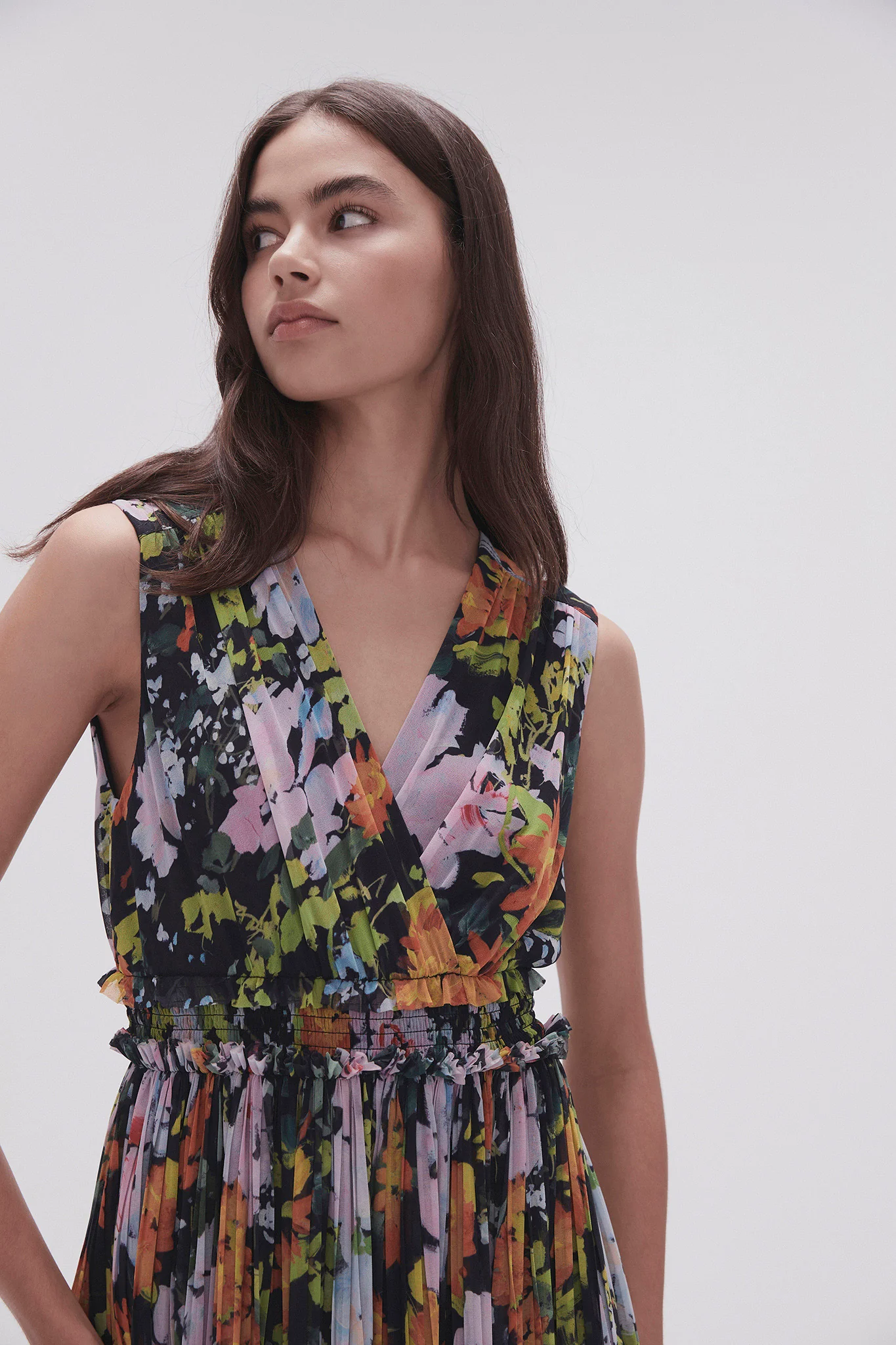 Marlowe Shirred Midi Dress - Image 4
