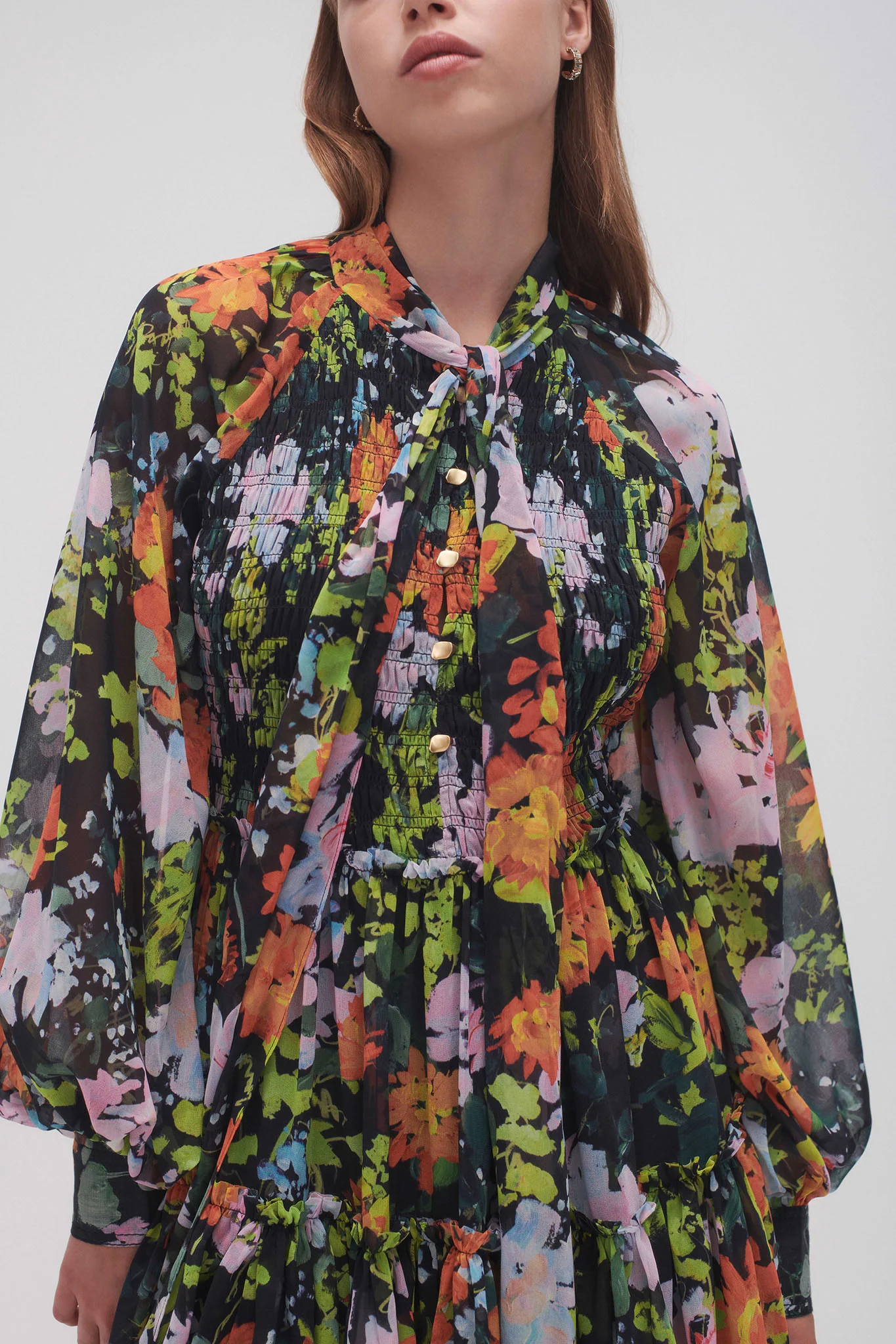 Marlowe Shirred Mini Dress - Image 4