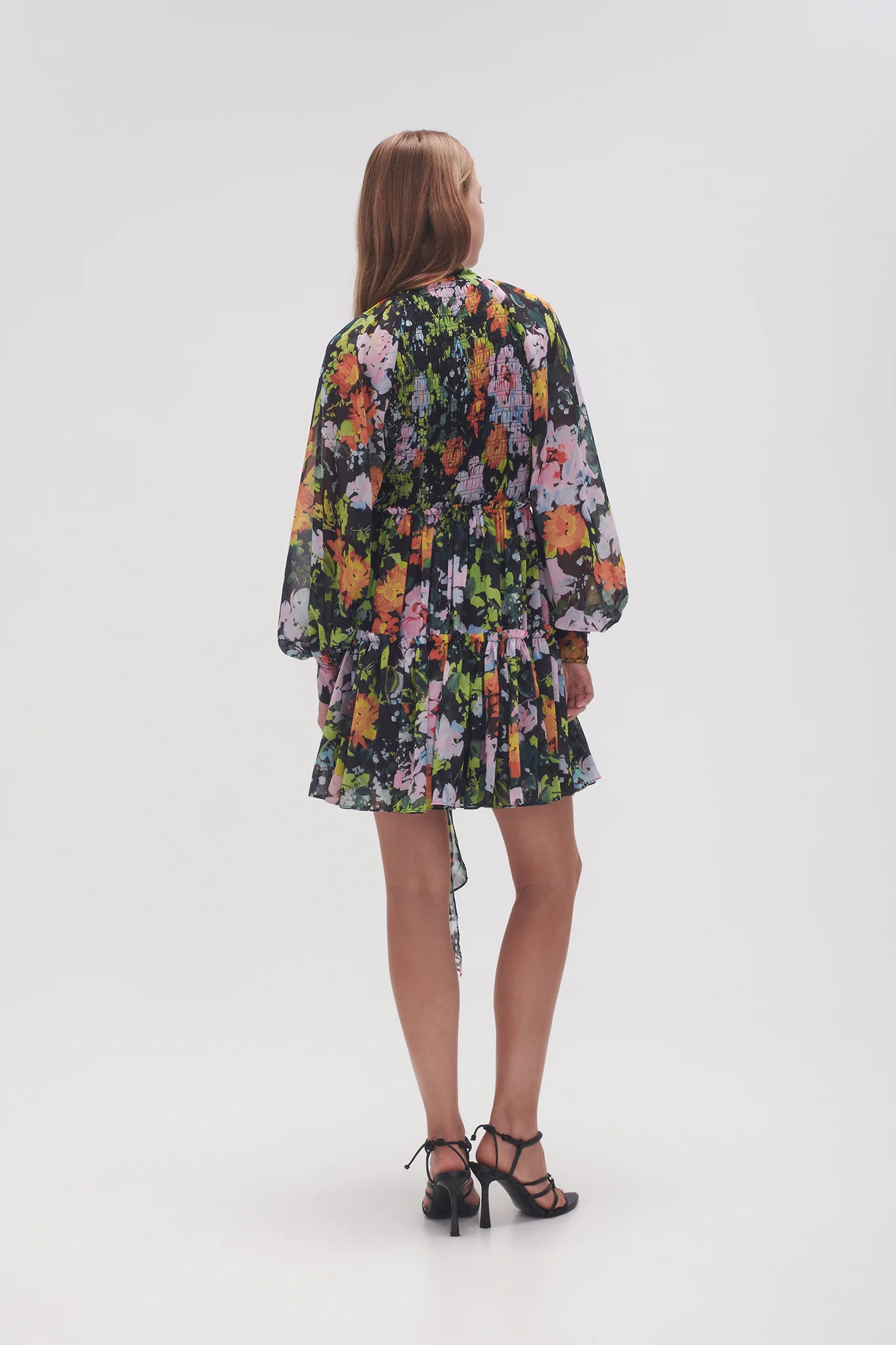 Marlowe Shirred Mini Dress - Image 5