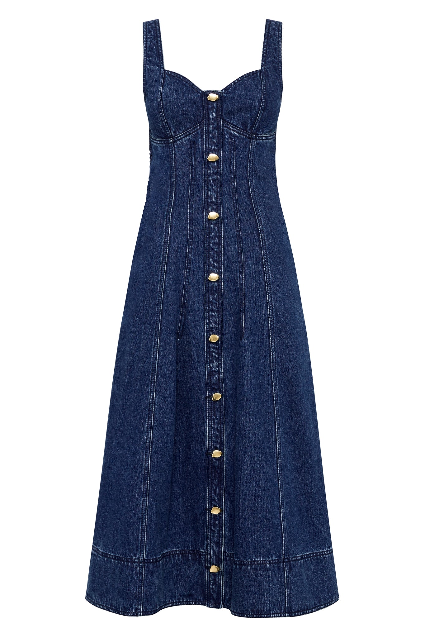 May Denim Midi Dress - Image 2